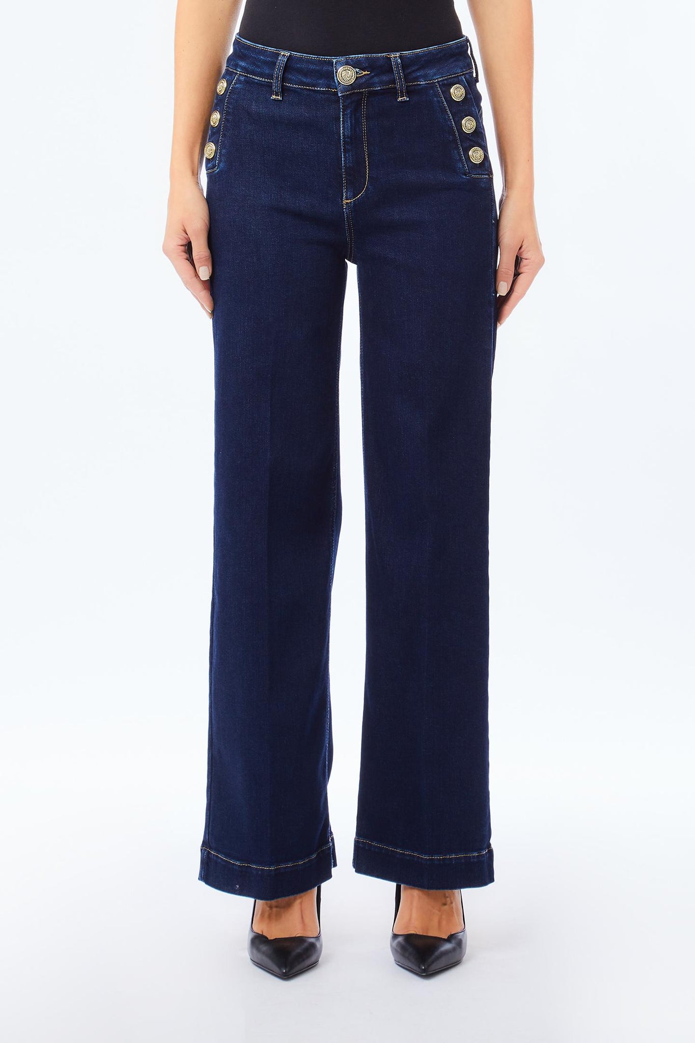 Jeans con Bottoni / Jeans - Ideal Moda