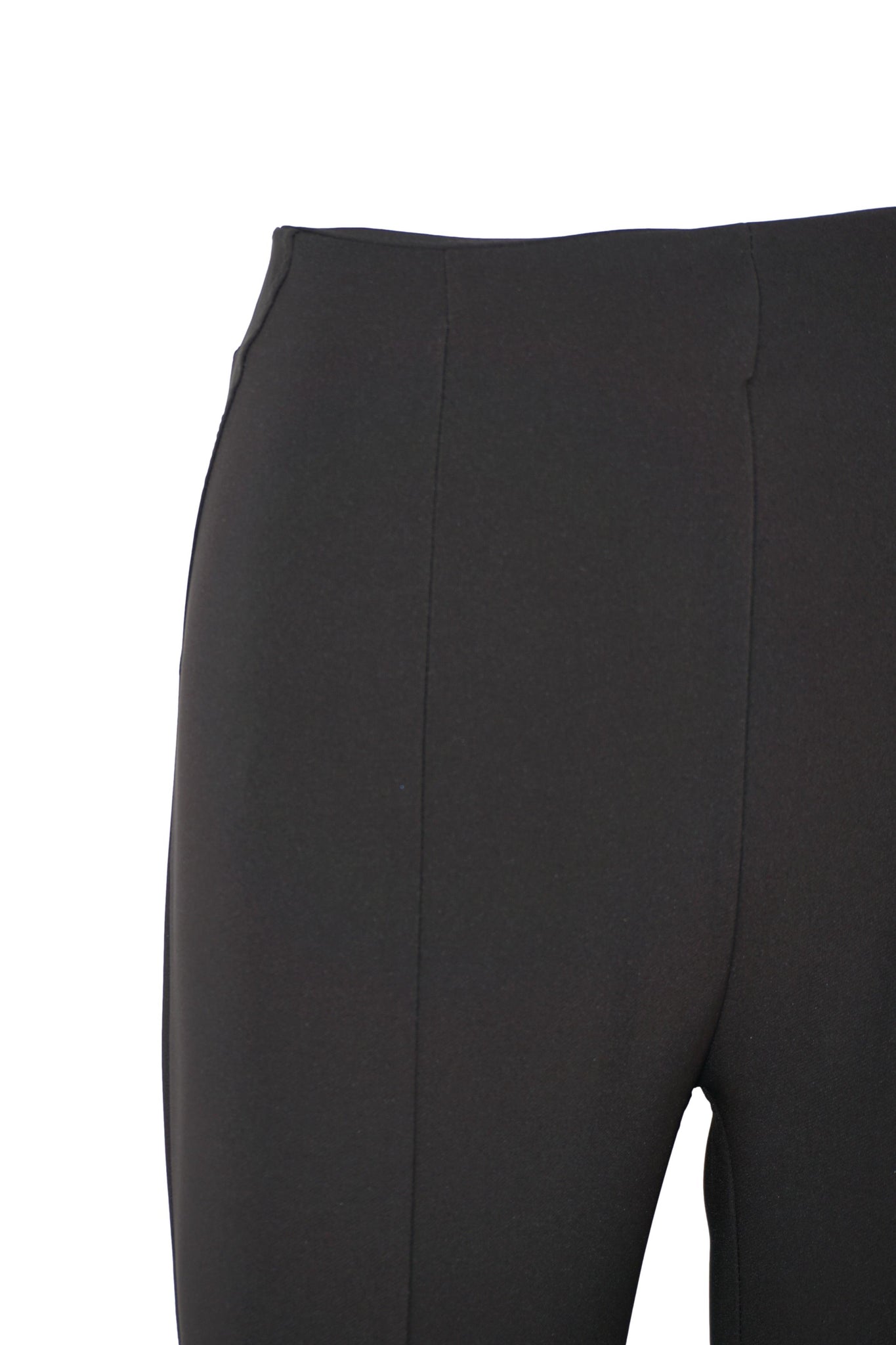 Pantalone Slim Fit in Punto Milano / Nero - Ideal Moda