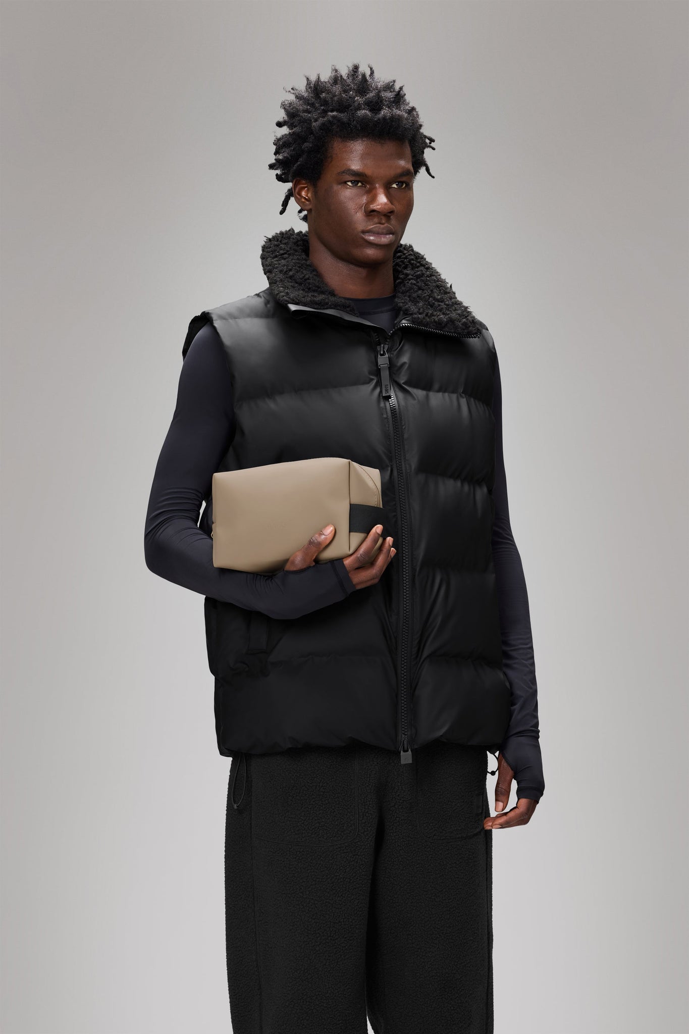 Pochette Impermeabile Wash Small / Beige - Ideal Moda