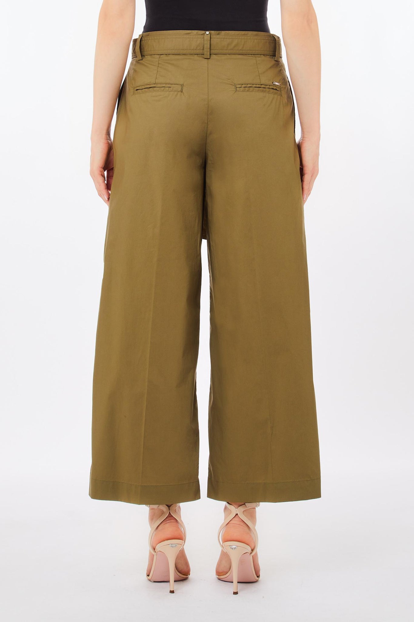 Pantalone in Cotone / Verde - Ideal Moda