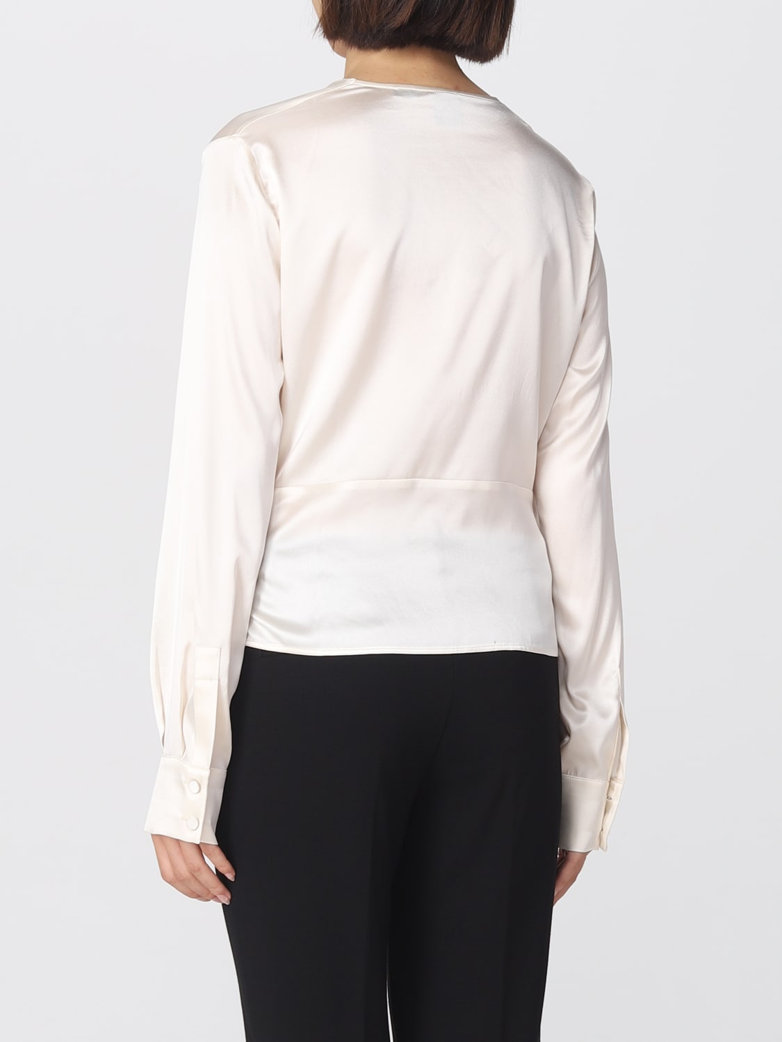 Blusa in Seta / Bianco - Ideal Moda