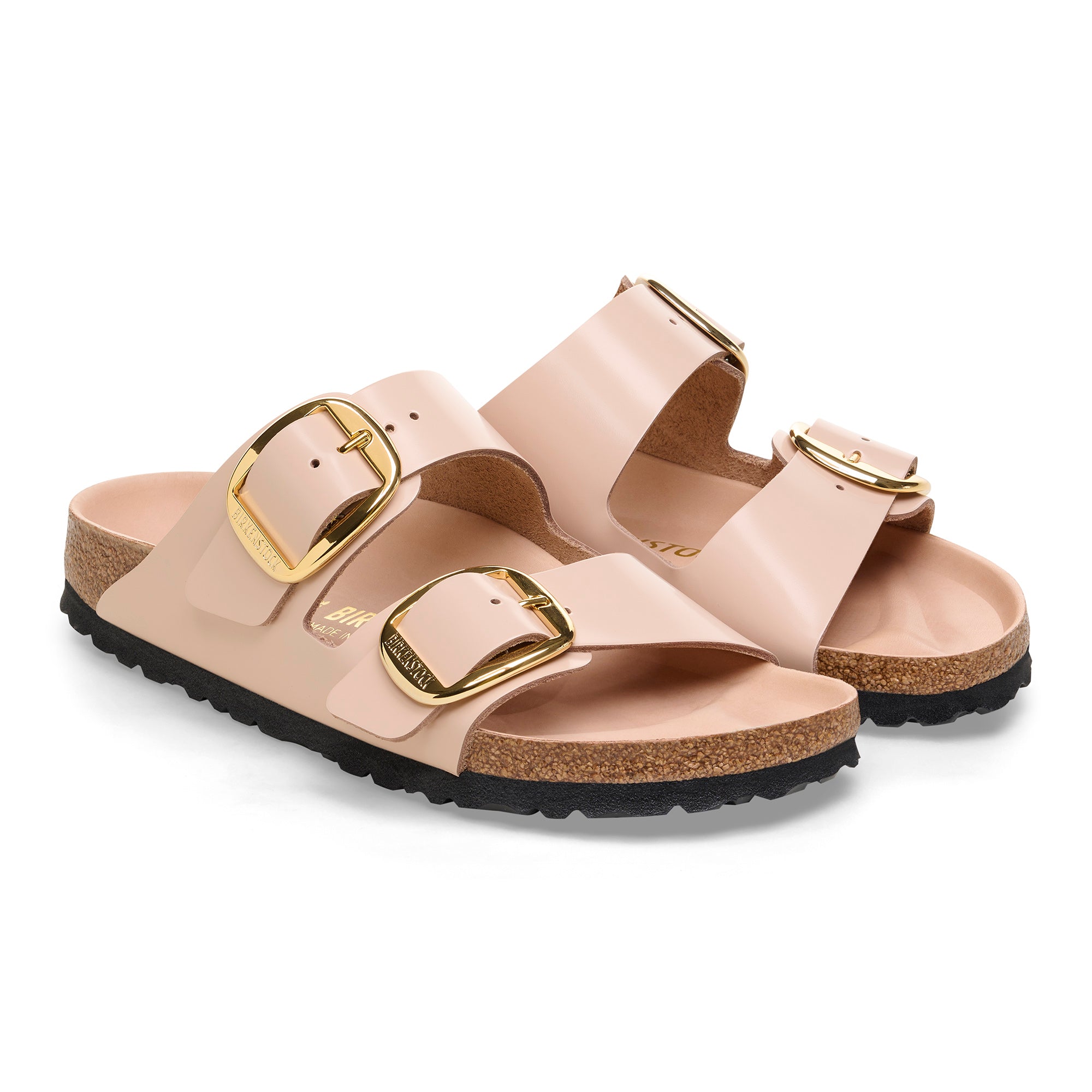 Sandalo Arizona Big Buckle in Pelle / Rosa - Ideal Moda