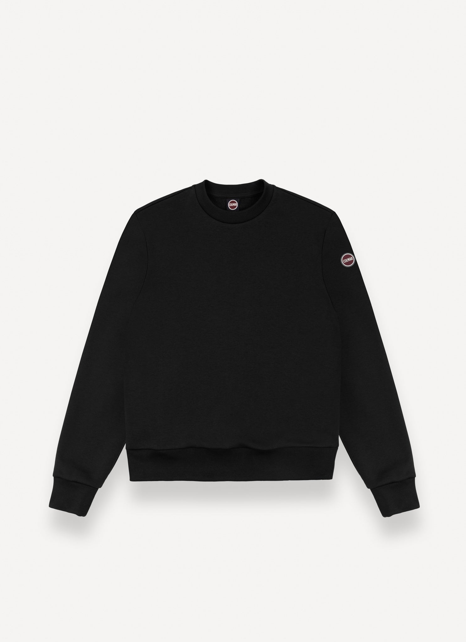 Felpa Girocollo con Logo / Nero - Ideal Moda