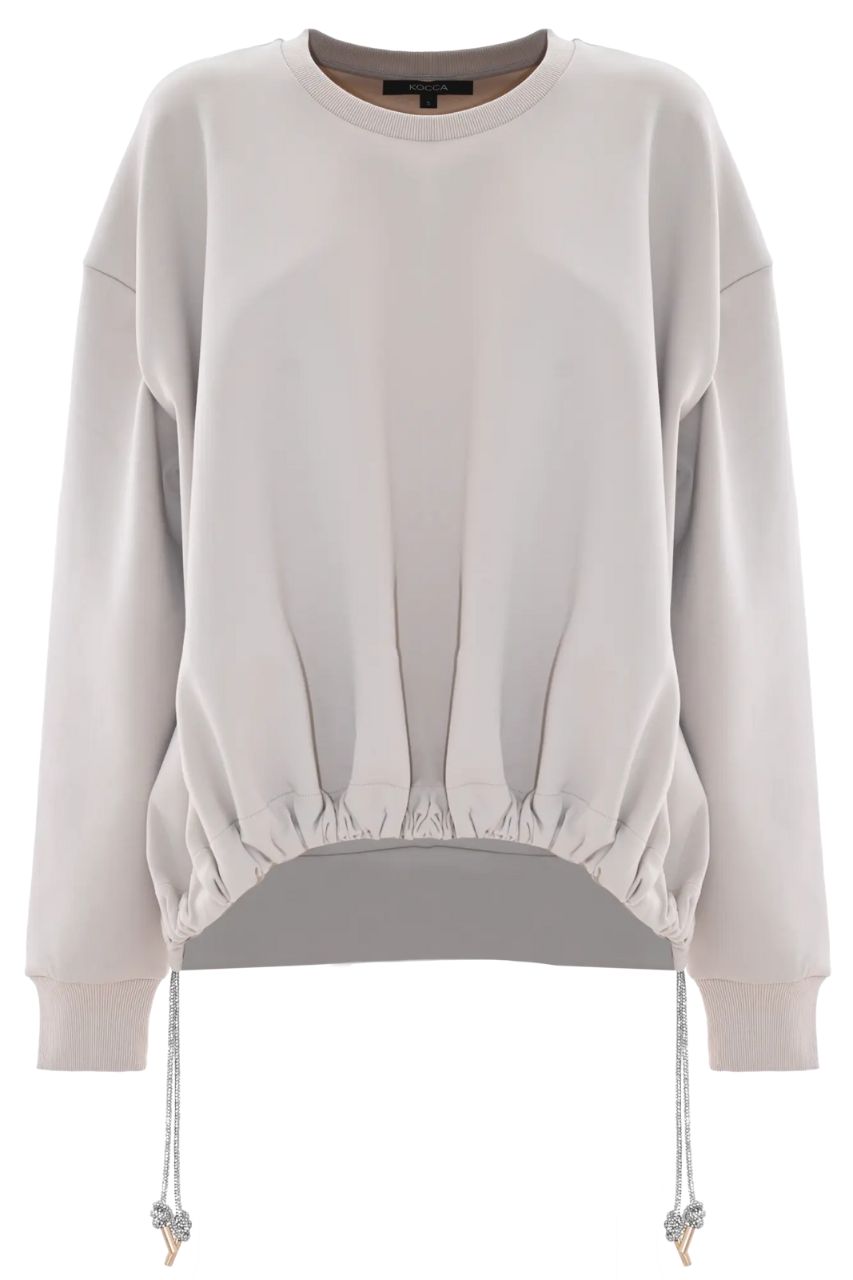 Felpa Over Fit / Beige - Ideal Moda