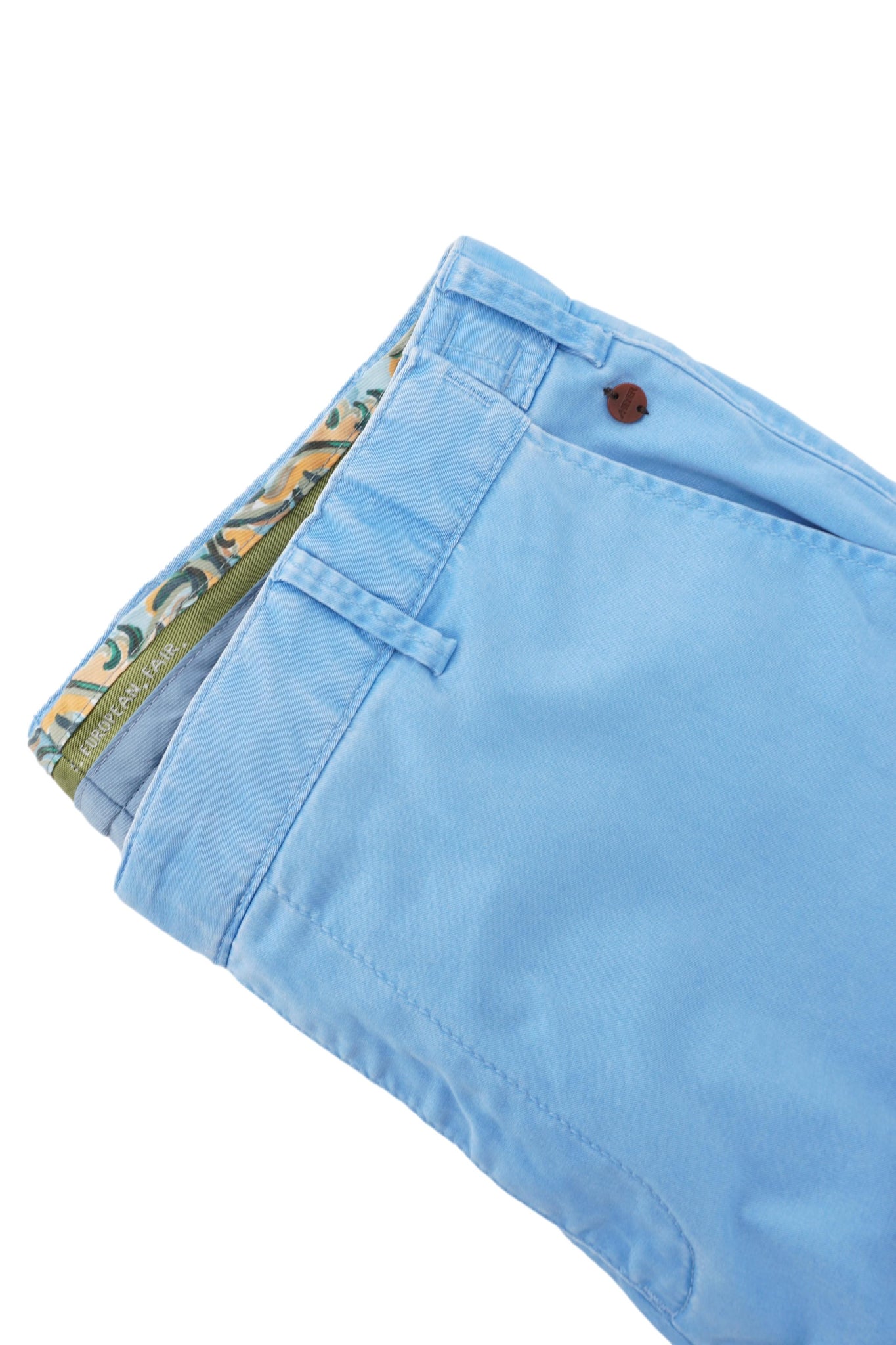 Pantalone Oslo in Cotone / Azzurro - Ideal Moda