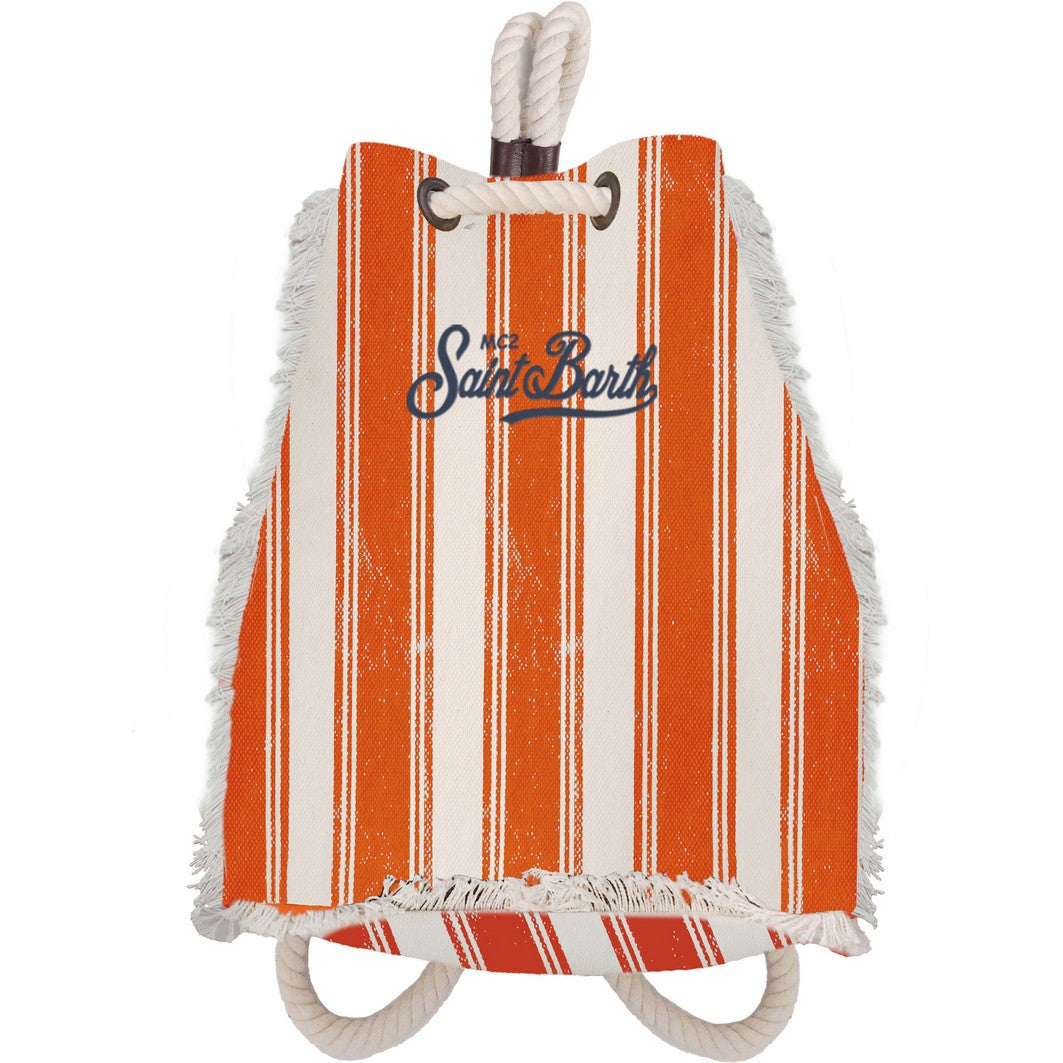 Zainetto da Spiaggia con Logo / Arancione - Ideal Moda