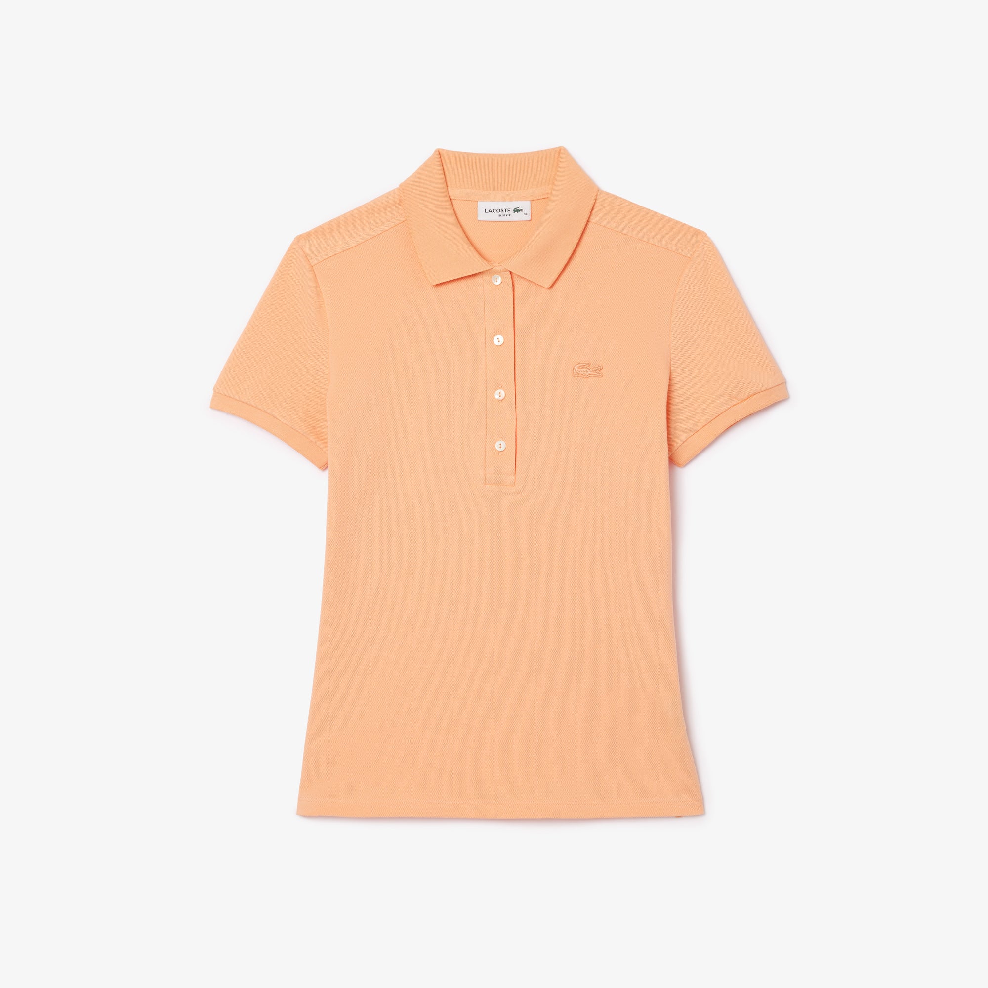 Polo in Piqué di Cotone Stretch / Arancione - Ideal Moda