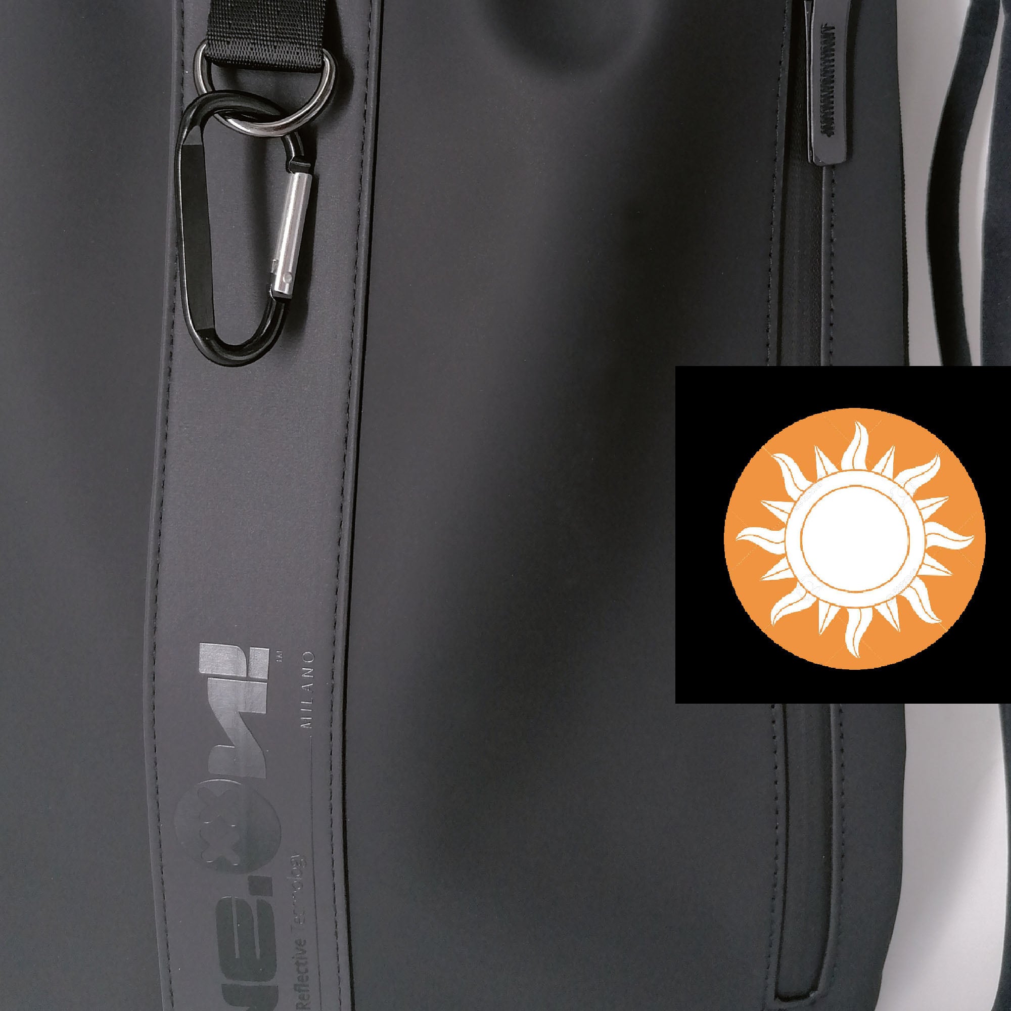 Sacca Tech con Logo / Nero - Ideal Moda