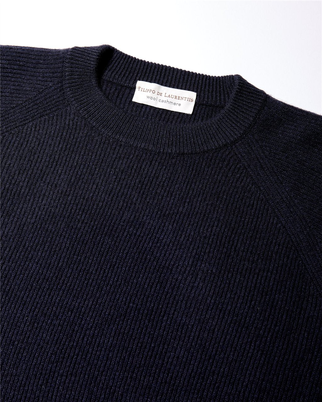 Maglia Girocollo Raglan a Costa Inglese / Blu - Ideal Moda