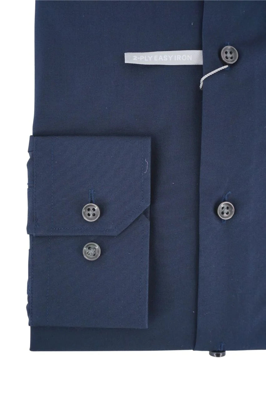 Camicia in Cotone Slim Fit / Blu - Ideal Moda