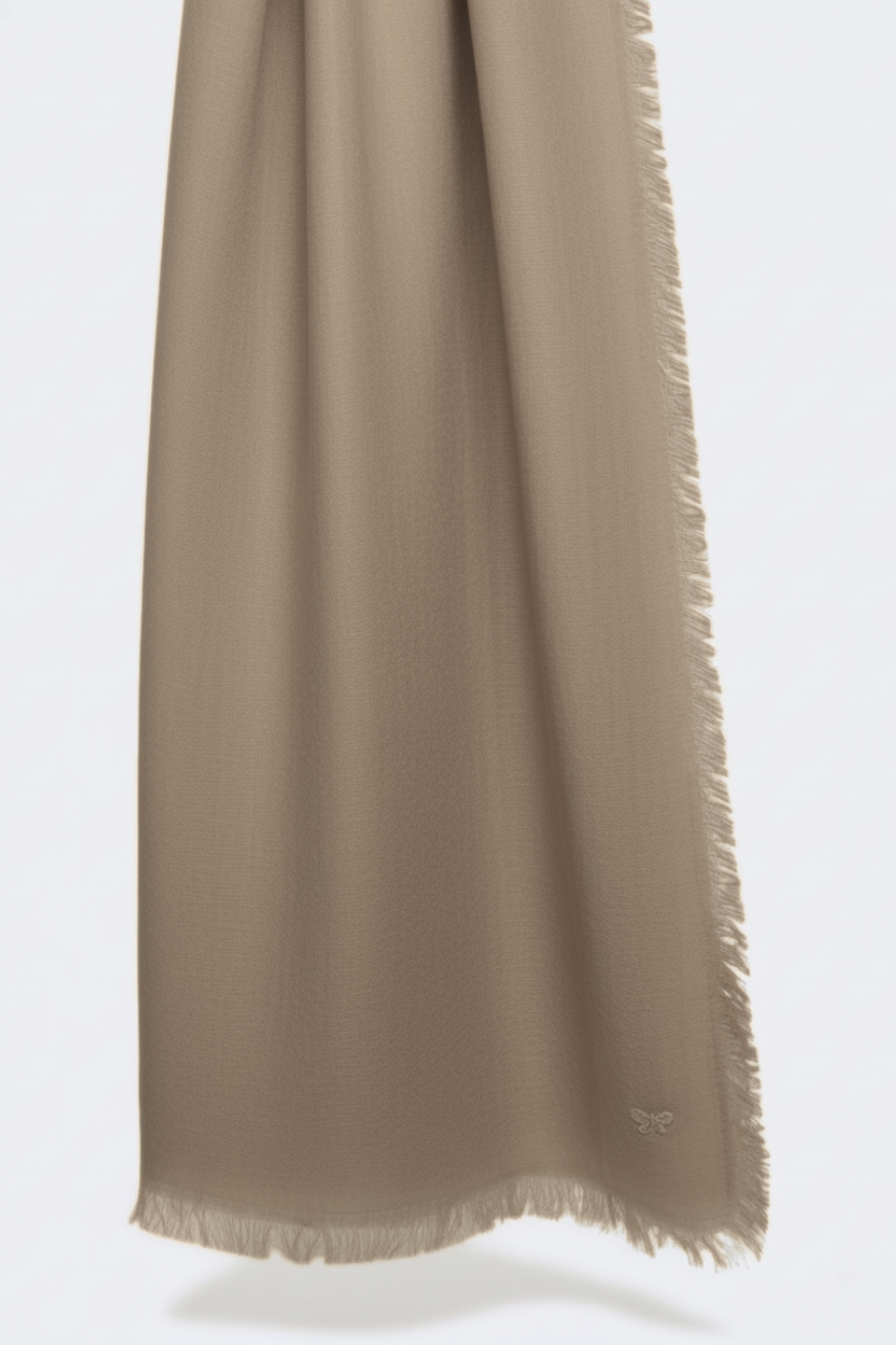 Stola in Viscosa e Modal / Beige - Ideal Moda