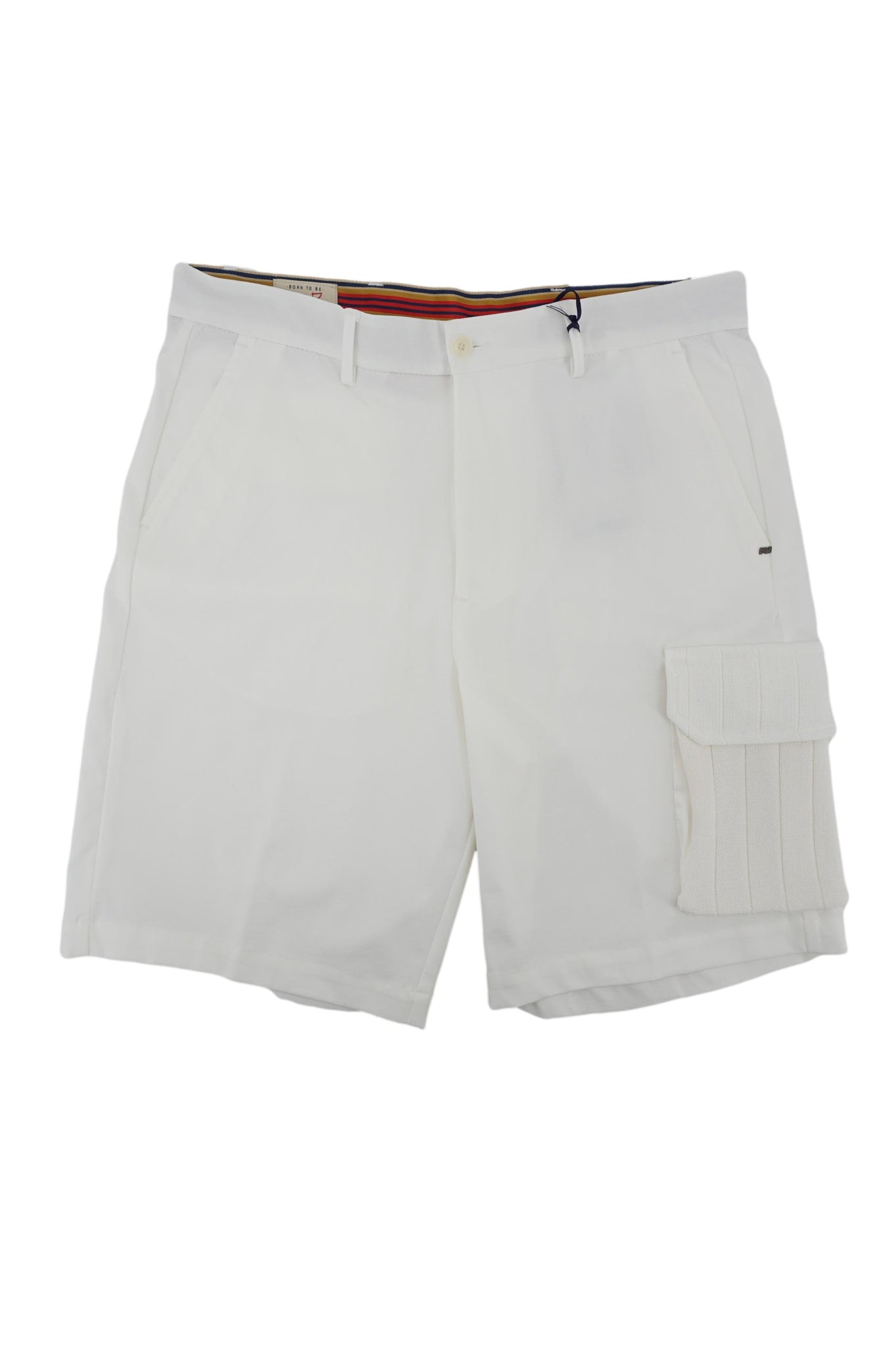 Pantaloncino Tasconato in Cotone / Bianco - Ideal Moda