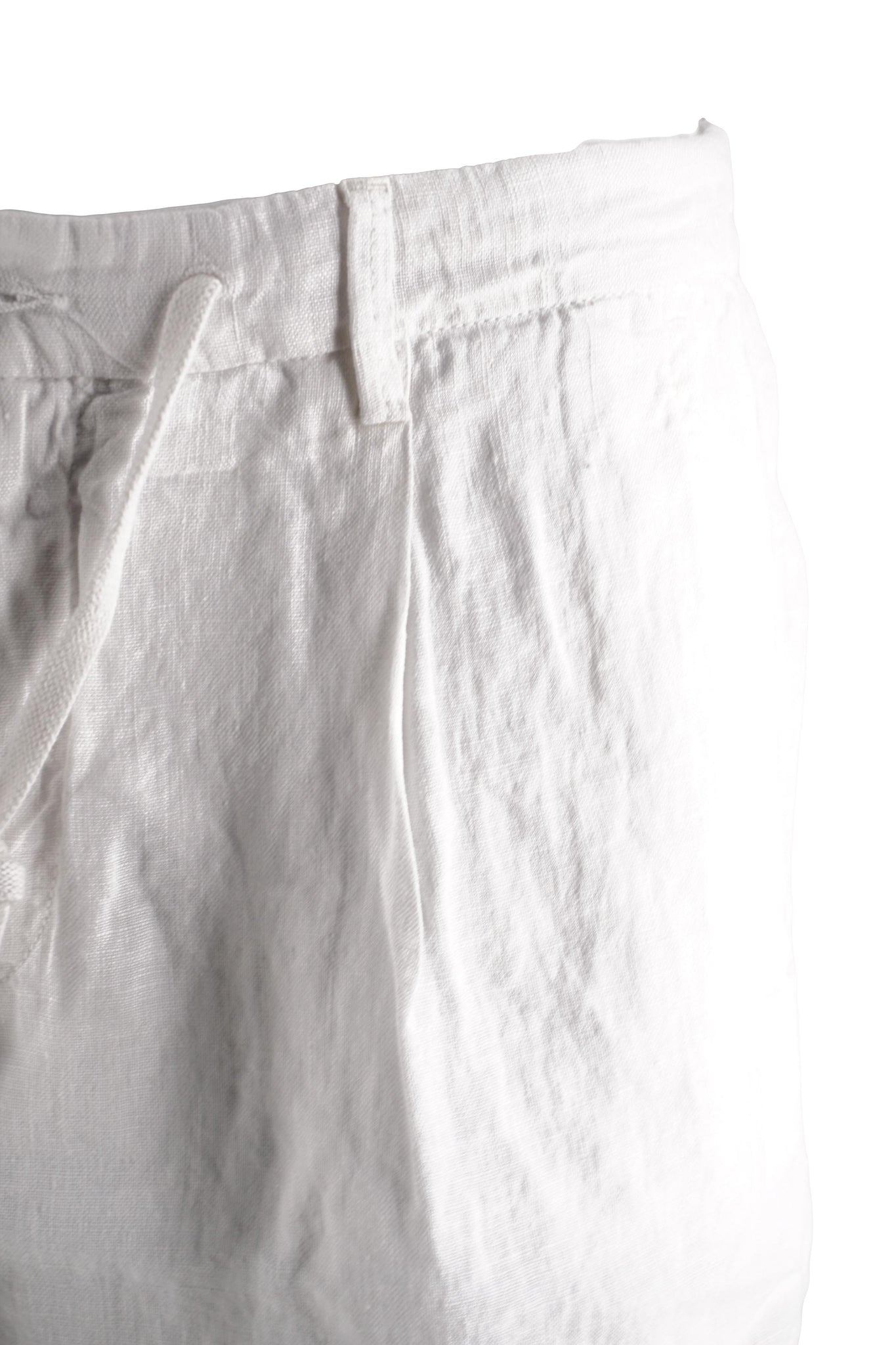 Pantaloncino in Lino Modello Coachbe / Bianco - Ideal Moda