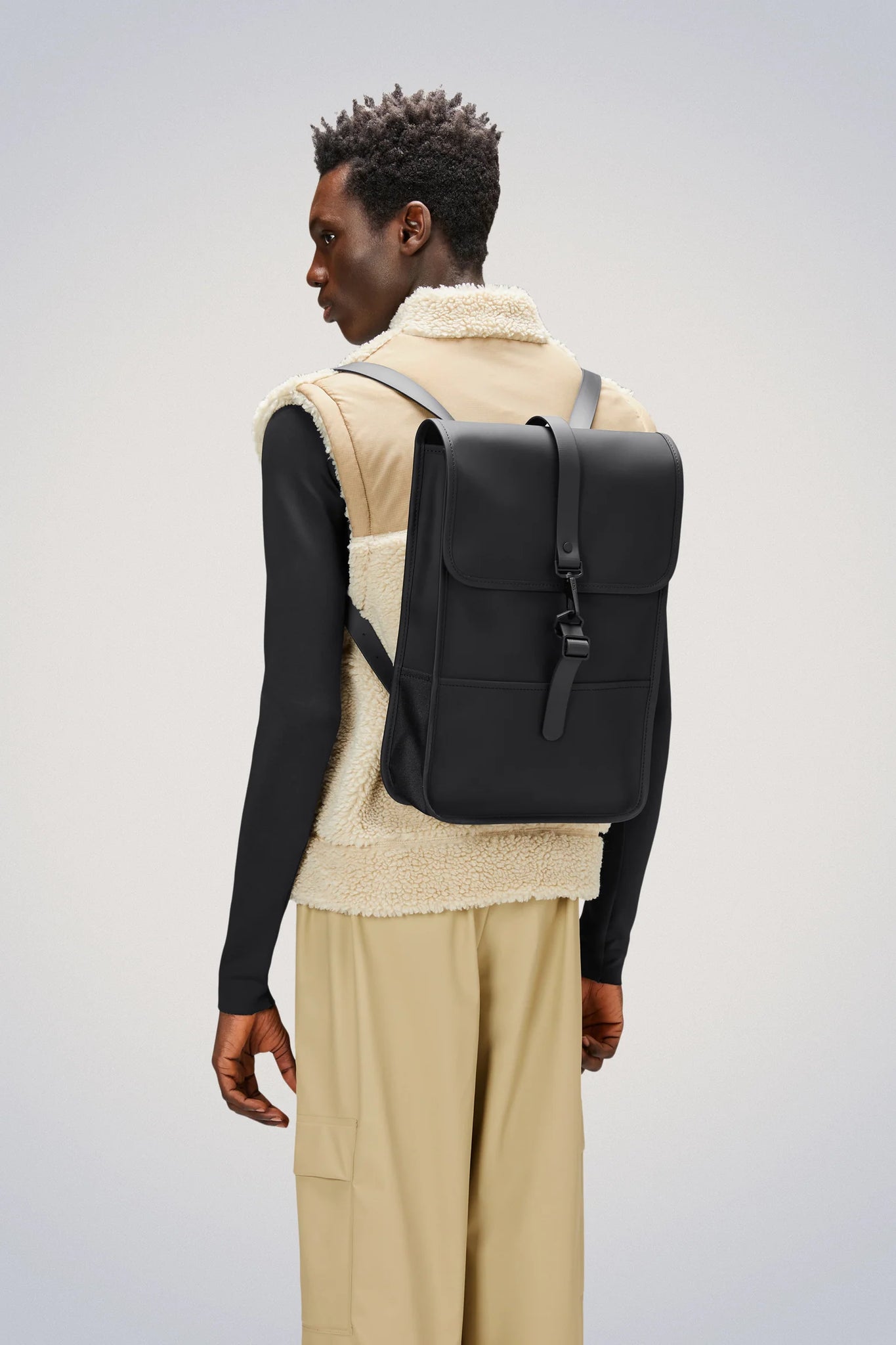 Backpack Mini Impermeabile / Nero - Ideal Moda