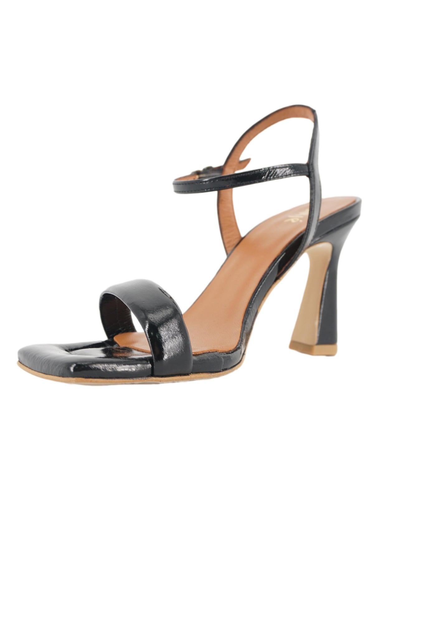Sandalo con Tacco / Nero - Ideal Moda