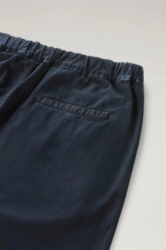 Pantaloncino Corto in Cotone Modello Chino / Blu - Ideal Moda