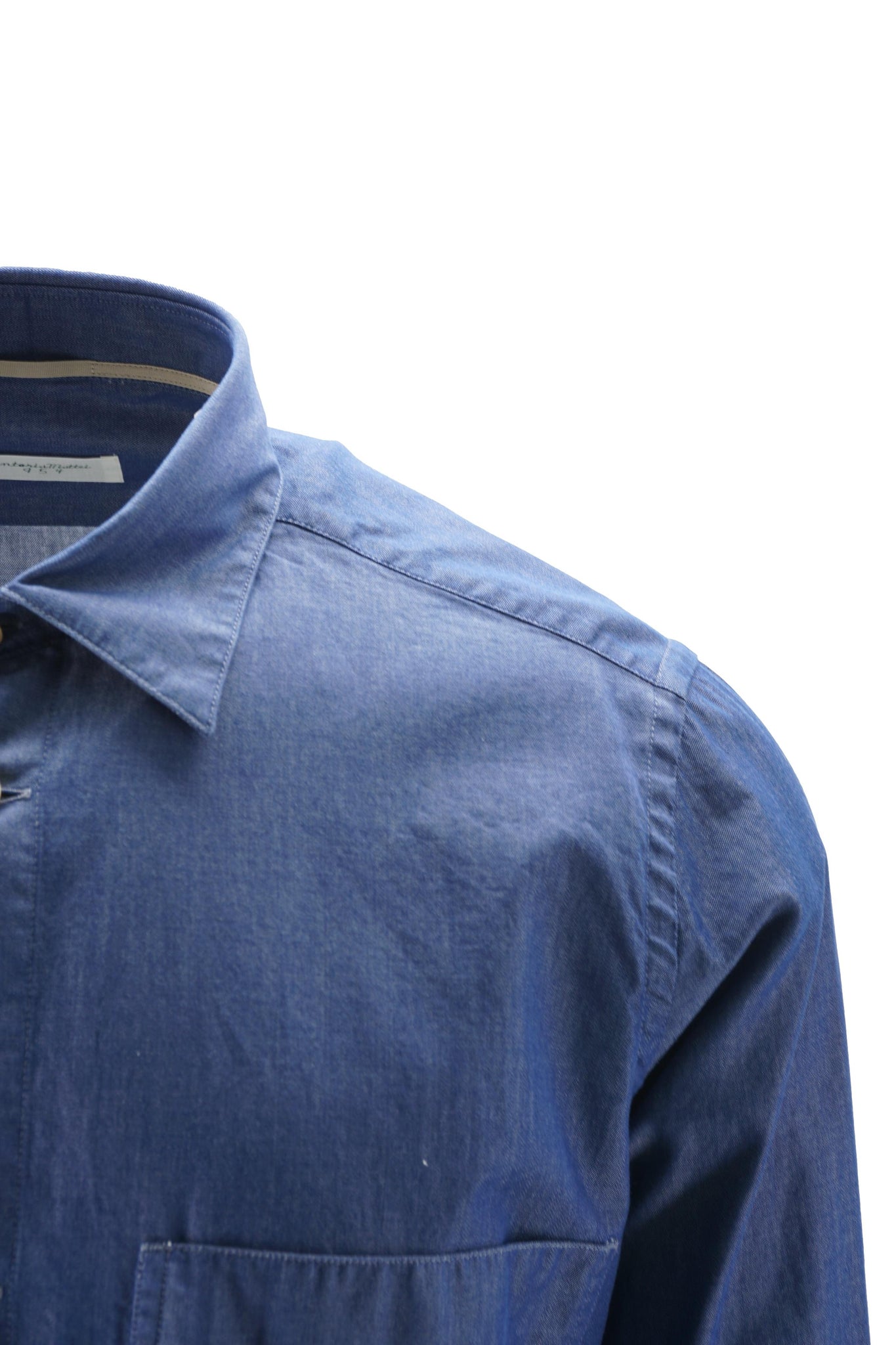 Overshirt in Denim con Bottoni / Blu - Ideal Moda