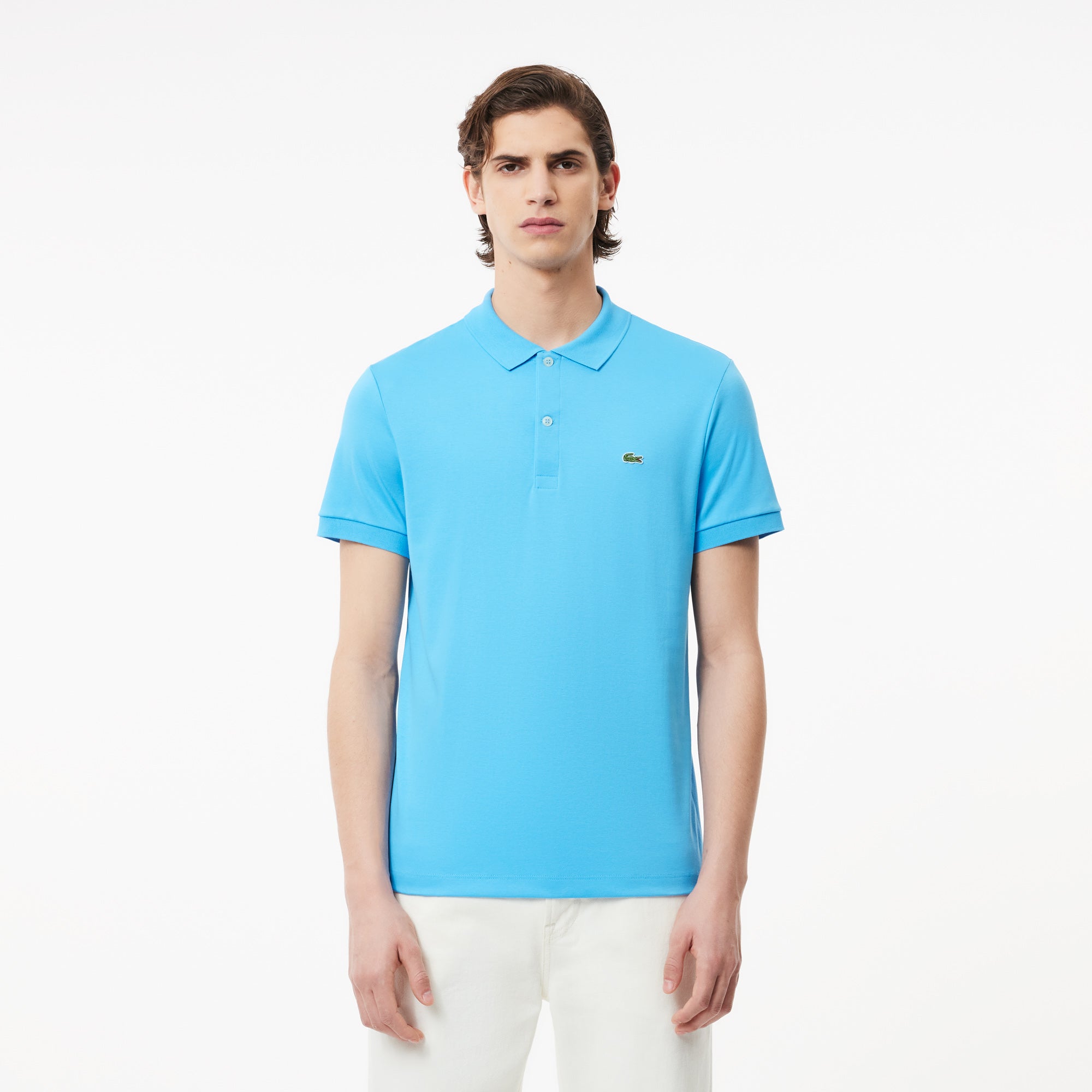 Polo in Pima Cotton Lacoste / Azzurro - Ideal Moda