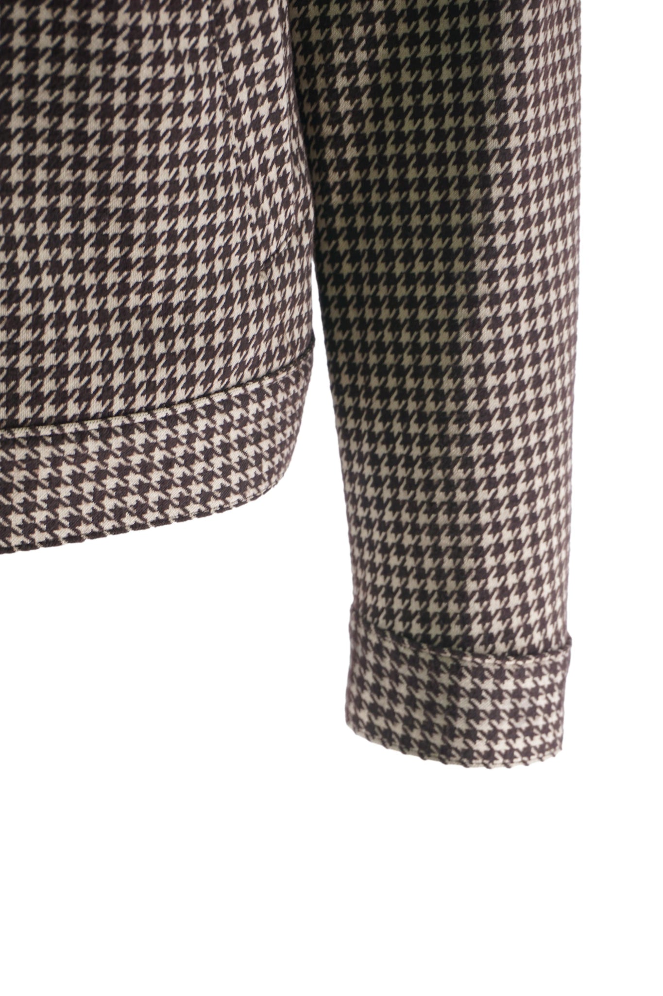 Camicia in Tessuto Tecnico a Fantasia / Marrone - Ideal Moda