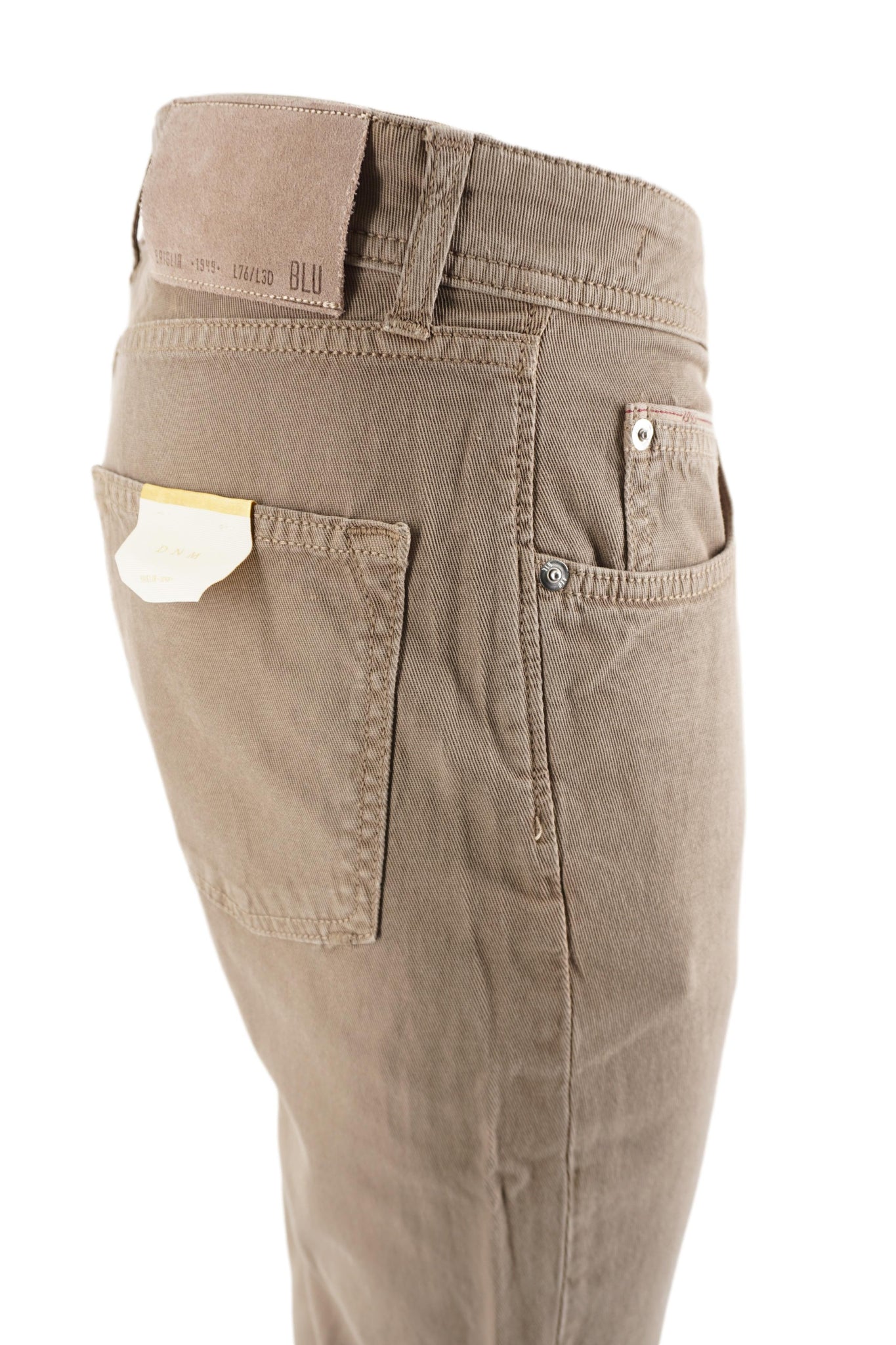 Pantalone Cinque Tasche in Cotone / Beige - Ideal Moda