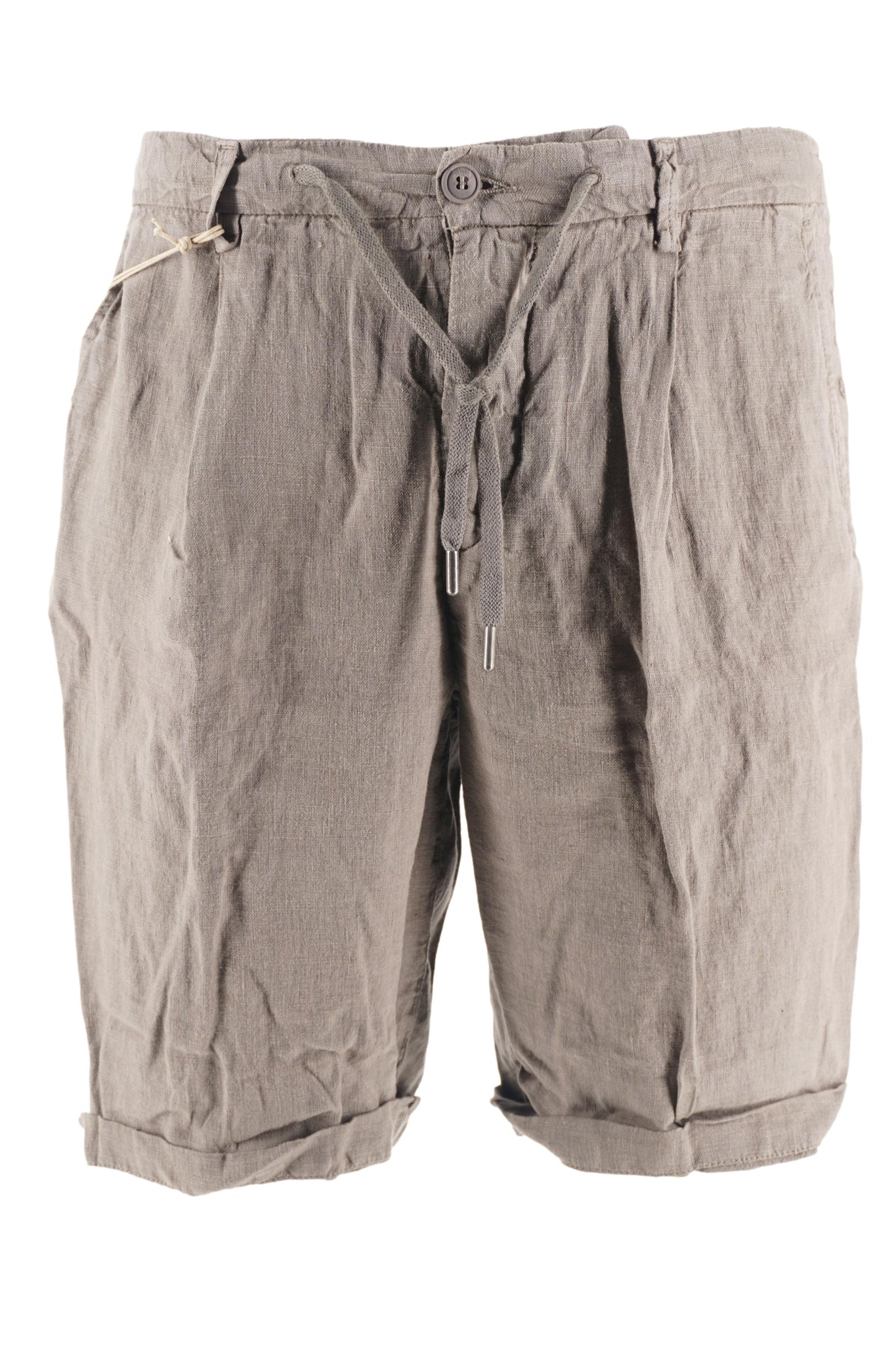 Pantaloncino in Lino Modello Coachbe / Marrone - Ideal Moda