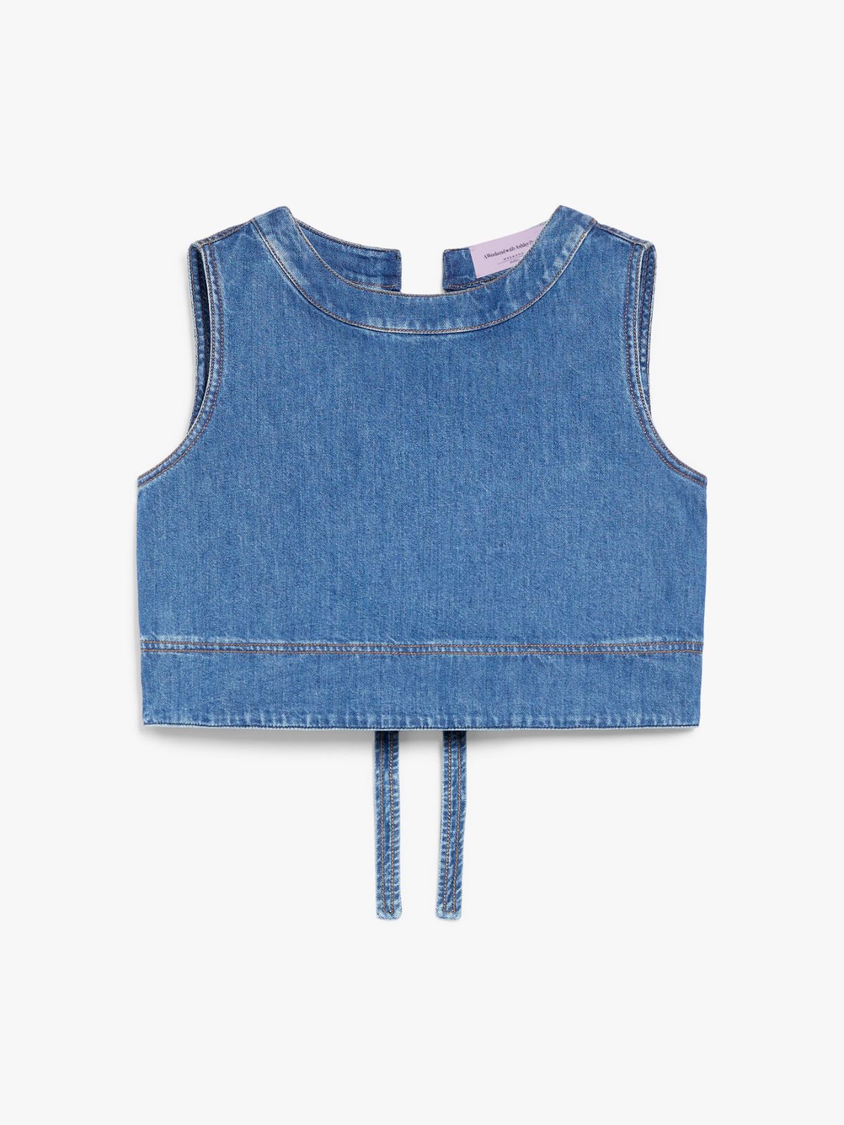 Top in Denim di Cotone / Jeans - Ideal Moda