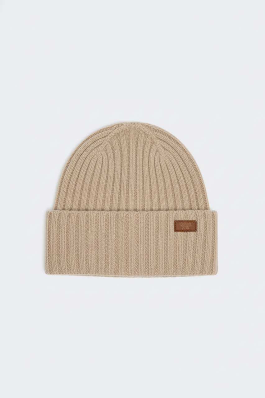 Cappello in Filato di Lana / Beige - Ideal Moda