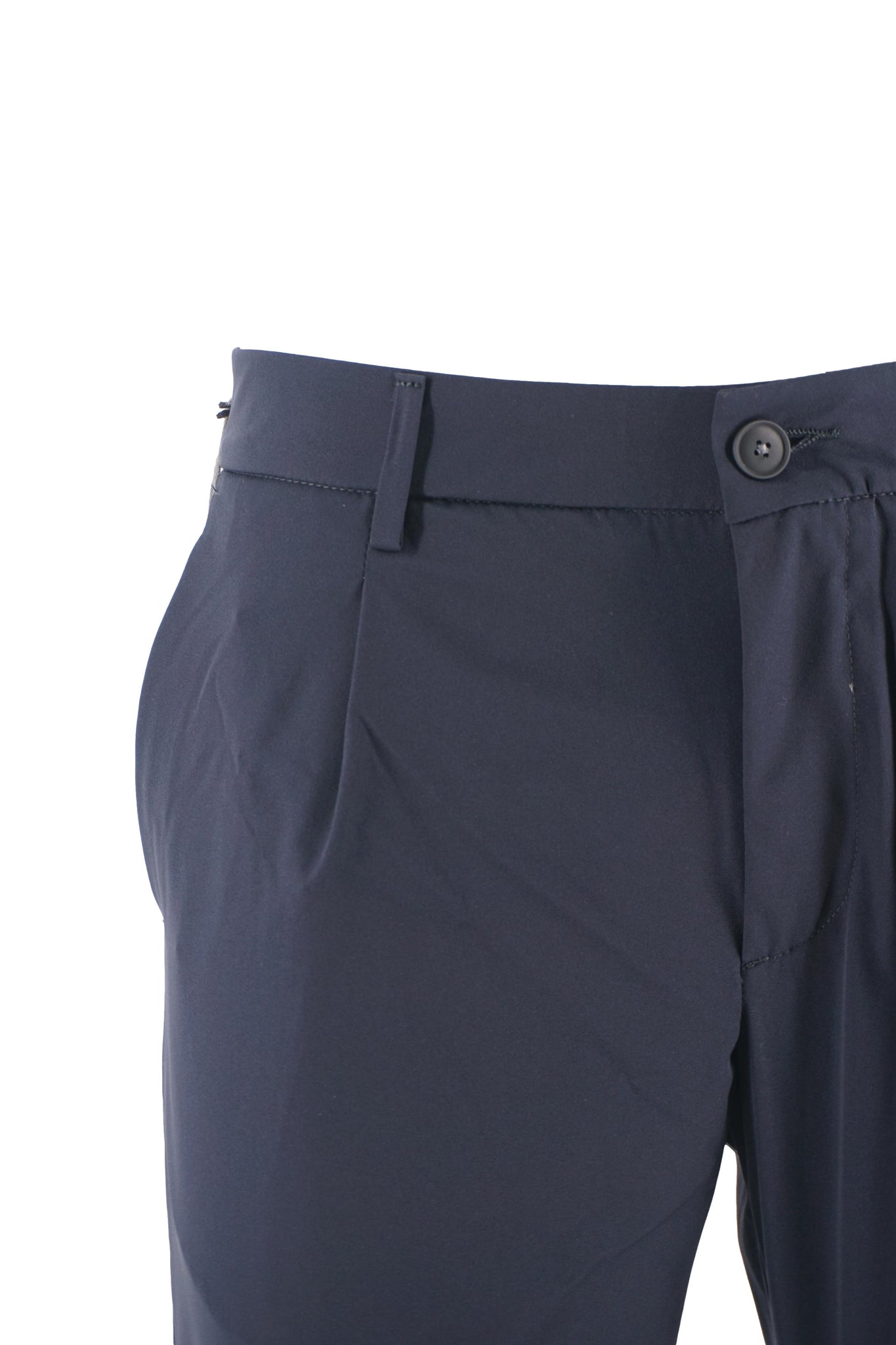 Pantalone in Misto Lana Estiva Modello Tom / Blu - Ideal Moda