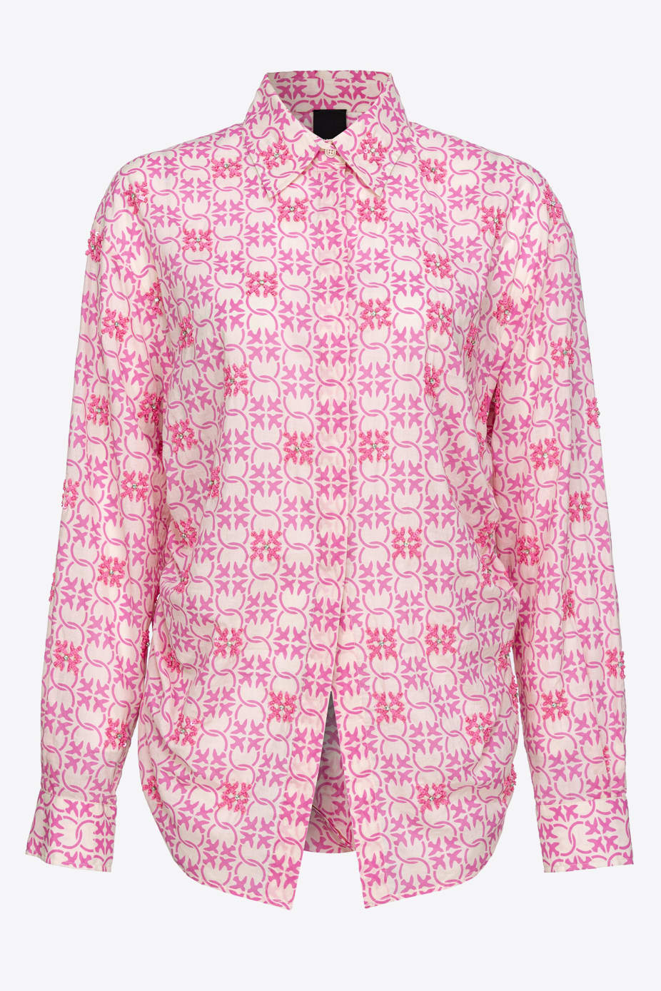 Camicia in Mussola di Cotone / Rosa - Ideal Moda