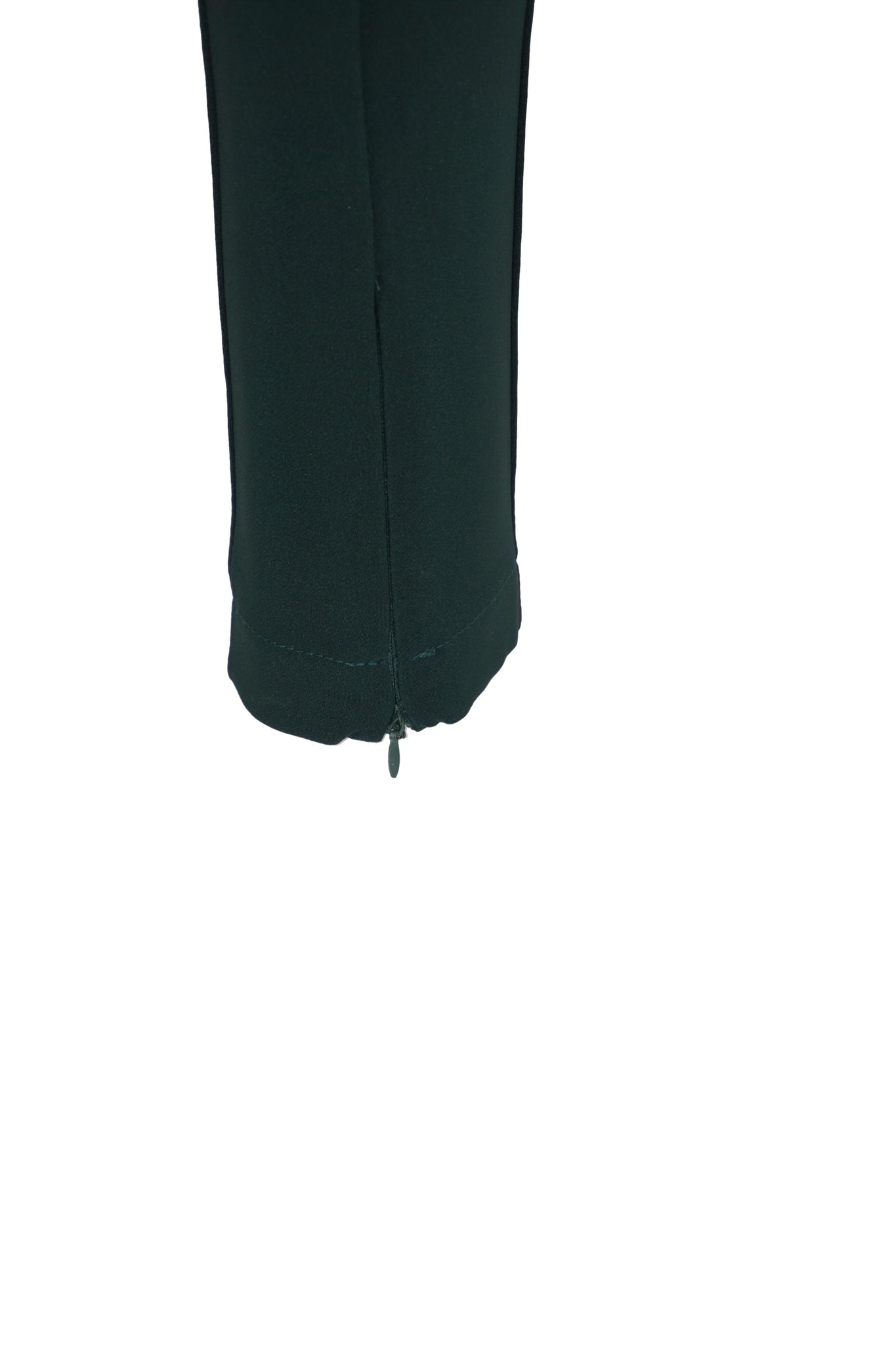 Pantalone Slim Fit in Punto Milano / Verde - Ideal Moda