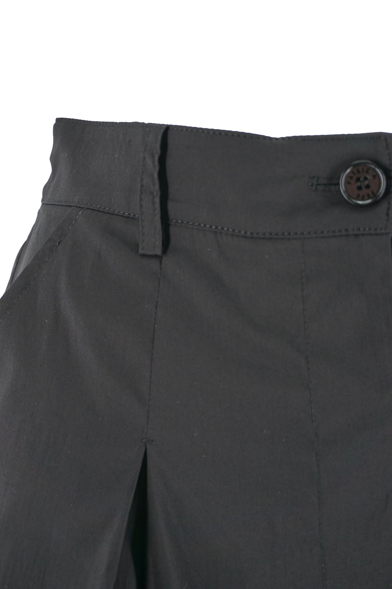 Shorts in Popeline di Misto Cotone / Nero - Ideal Moda