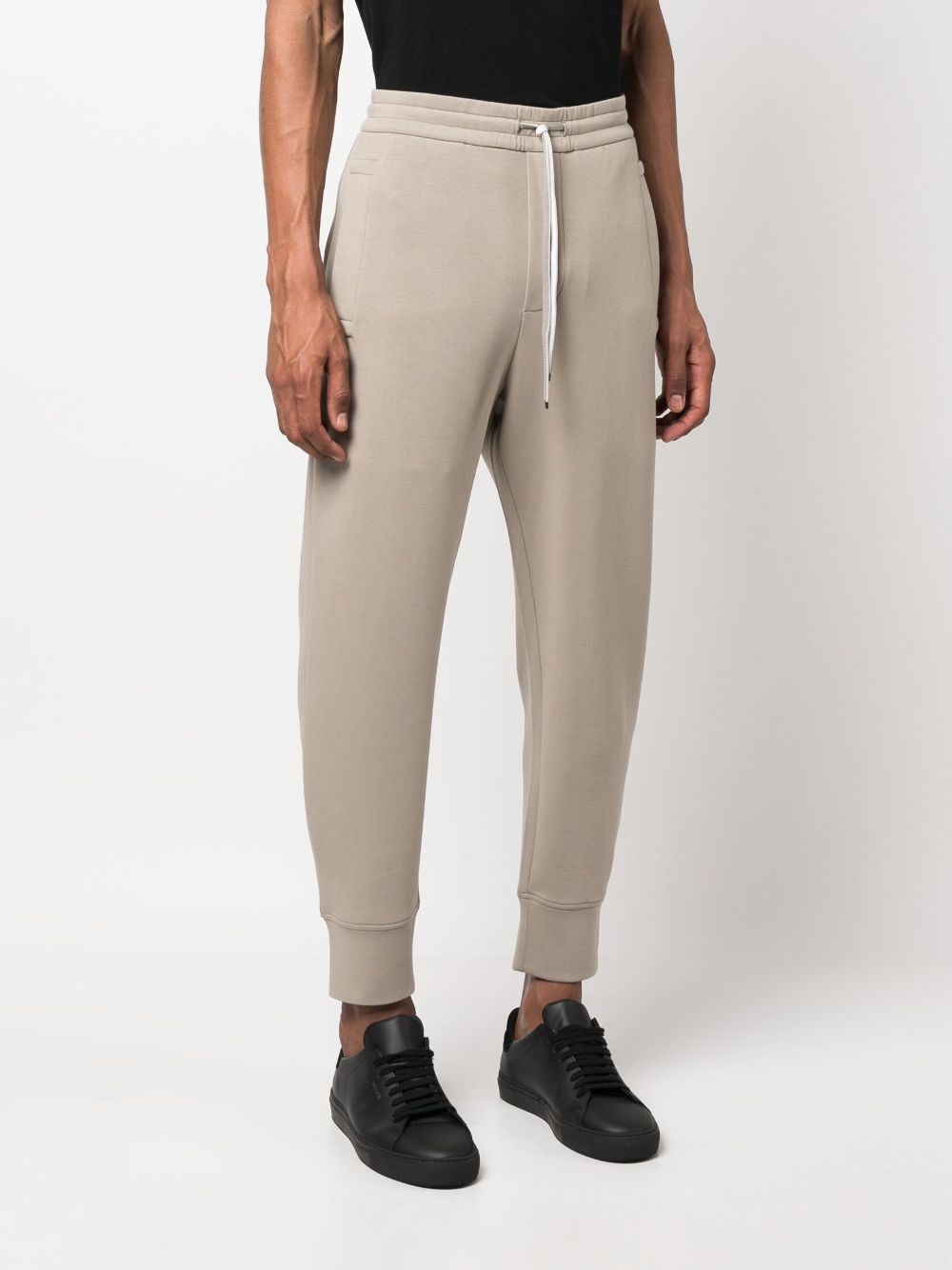 Pantalone Jogger in Double Jersey / Beige - Ideal Moda