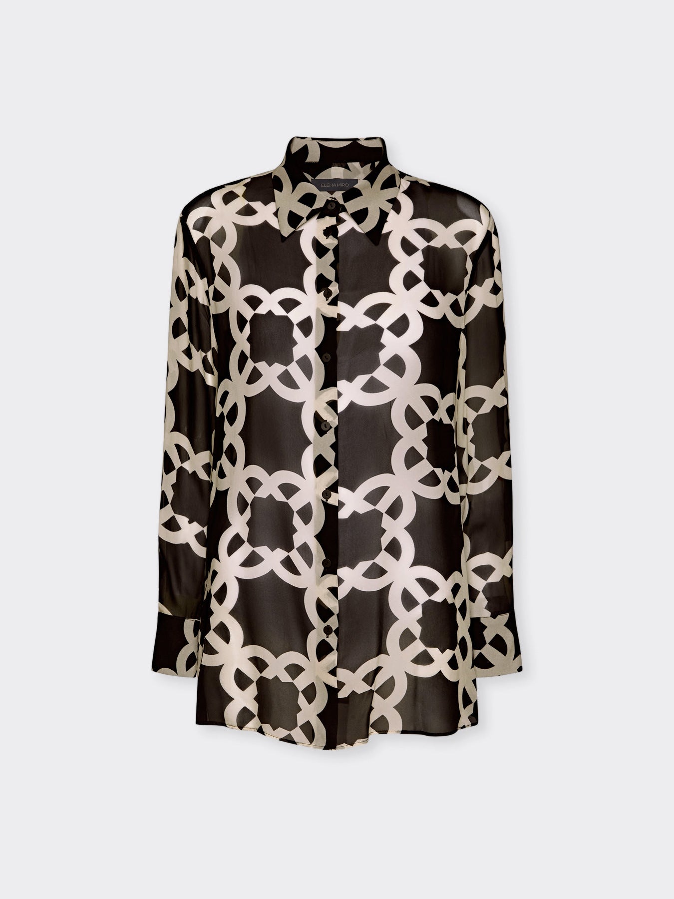 Camicia con Stampa / Nero - Ideal Moda