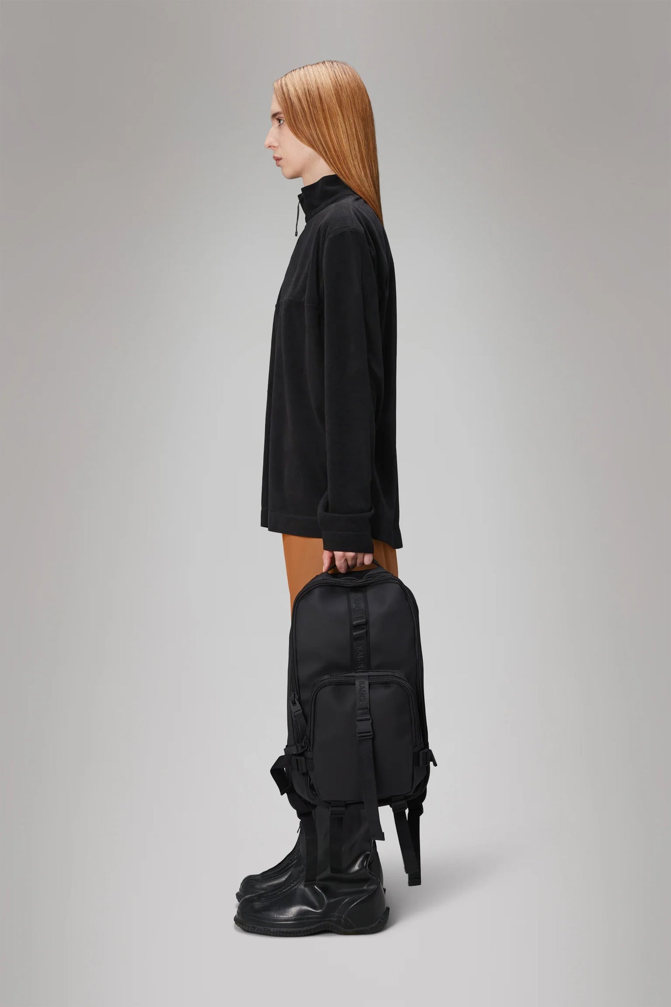 Zaino Impermeabile Trail Rucksack / Nero - Ideal Moda