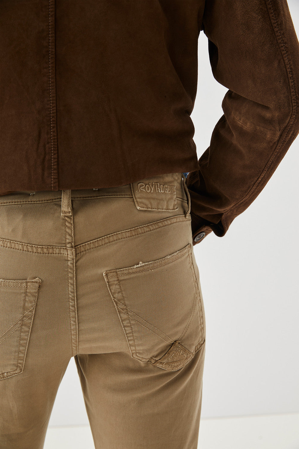 Pantalone 517 in Cotone Cinque Tasche / Beige - Ideal Moda