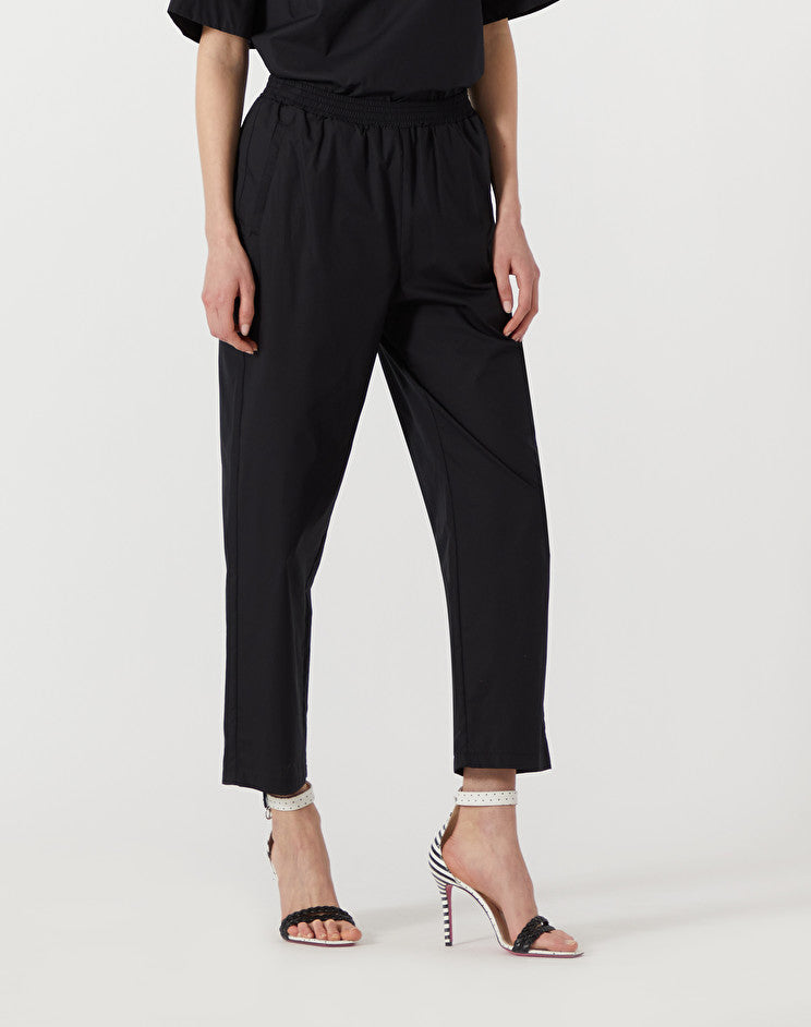 Pantalone in Cotone con Elastico in Vita / Nero - Ideal Moda