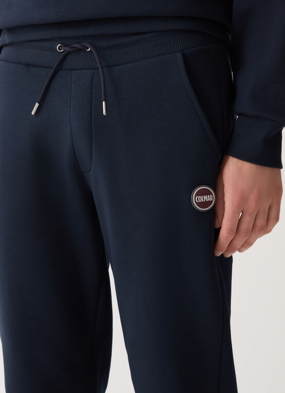 Pantalone in Tuta con Logo / Blu - Ideal Moda