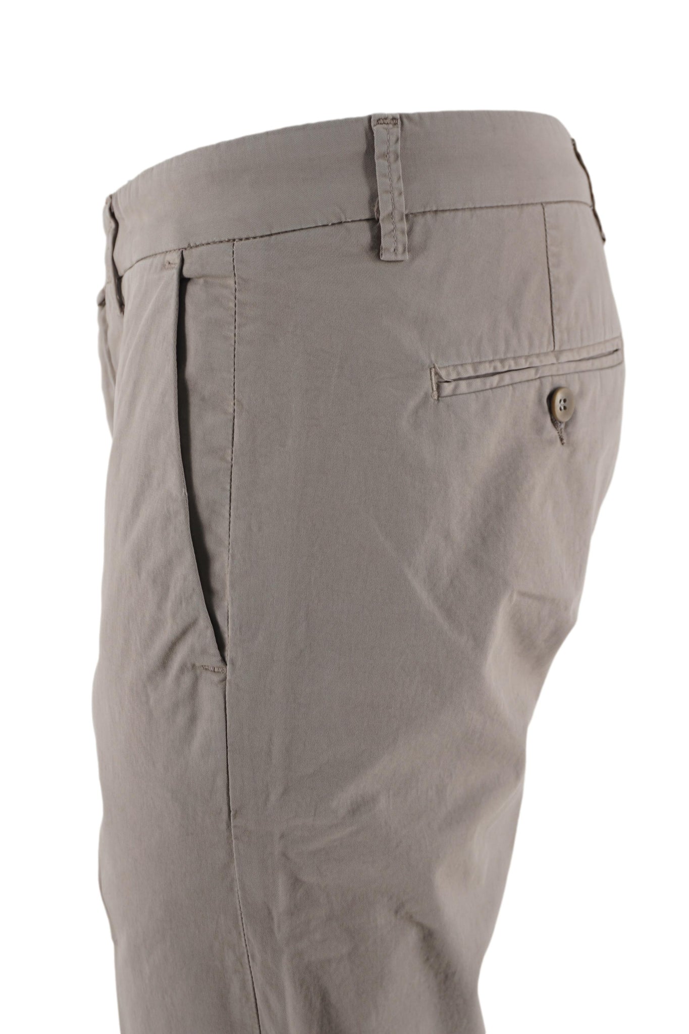 Pantalone in Cotone Regular Fit / Beige - Ideal Moda