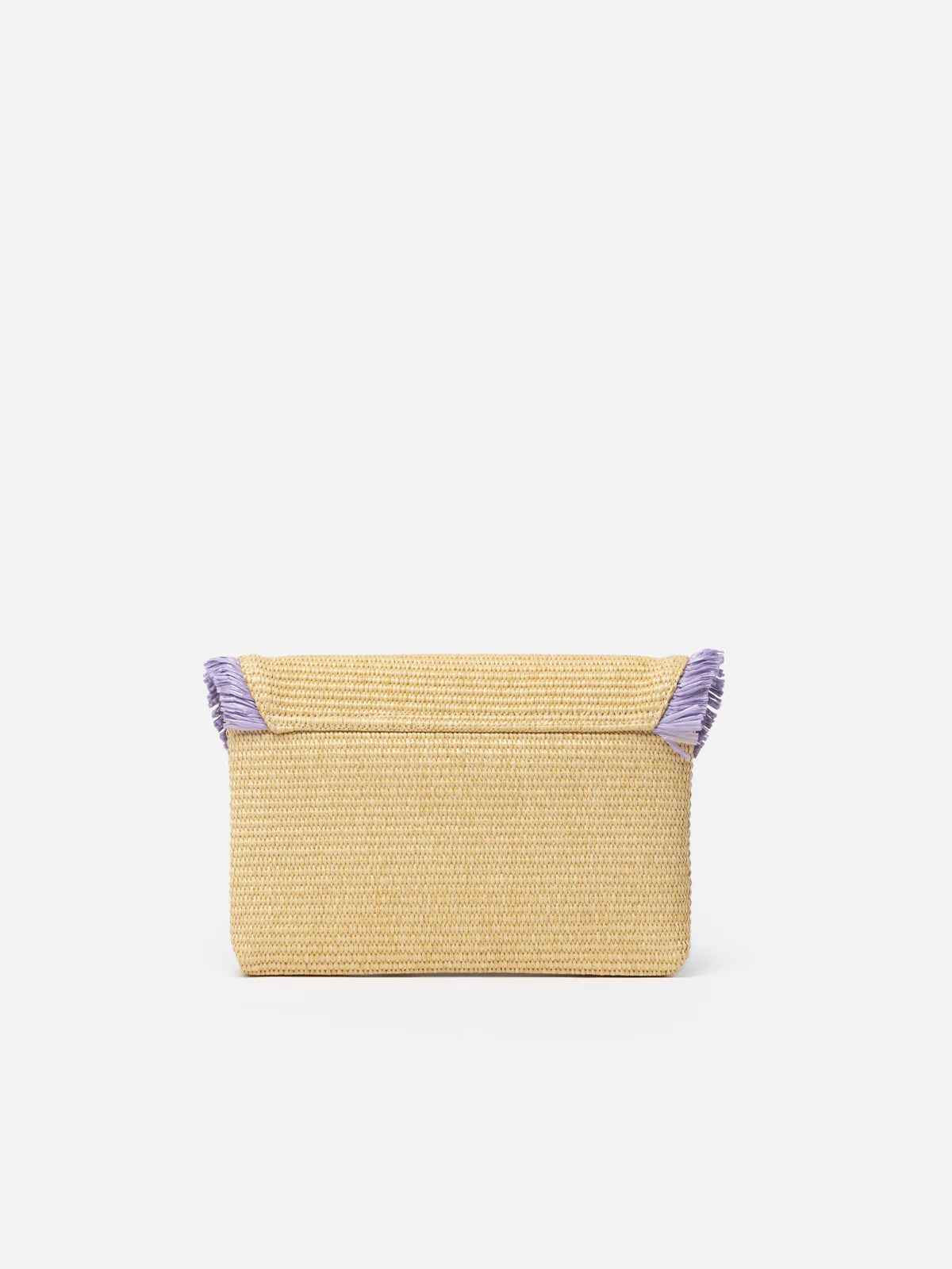 Pochette in Paglia con Frange / Beige - Ideal Moda