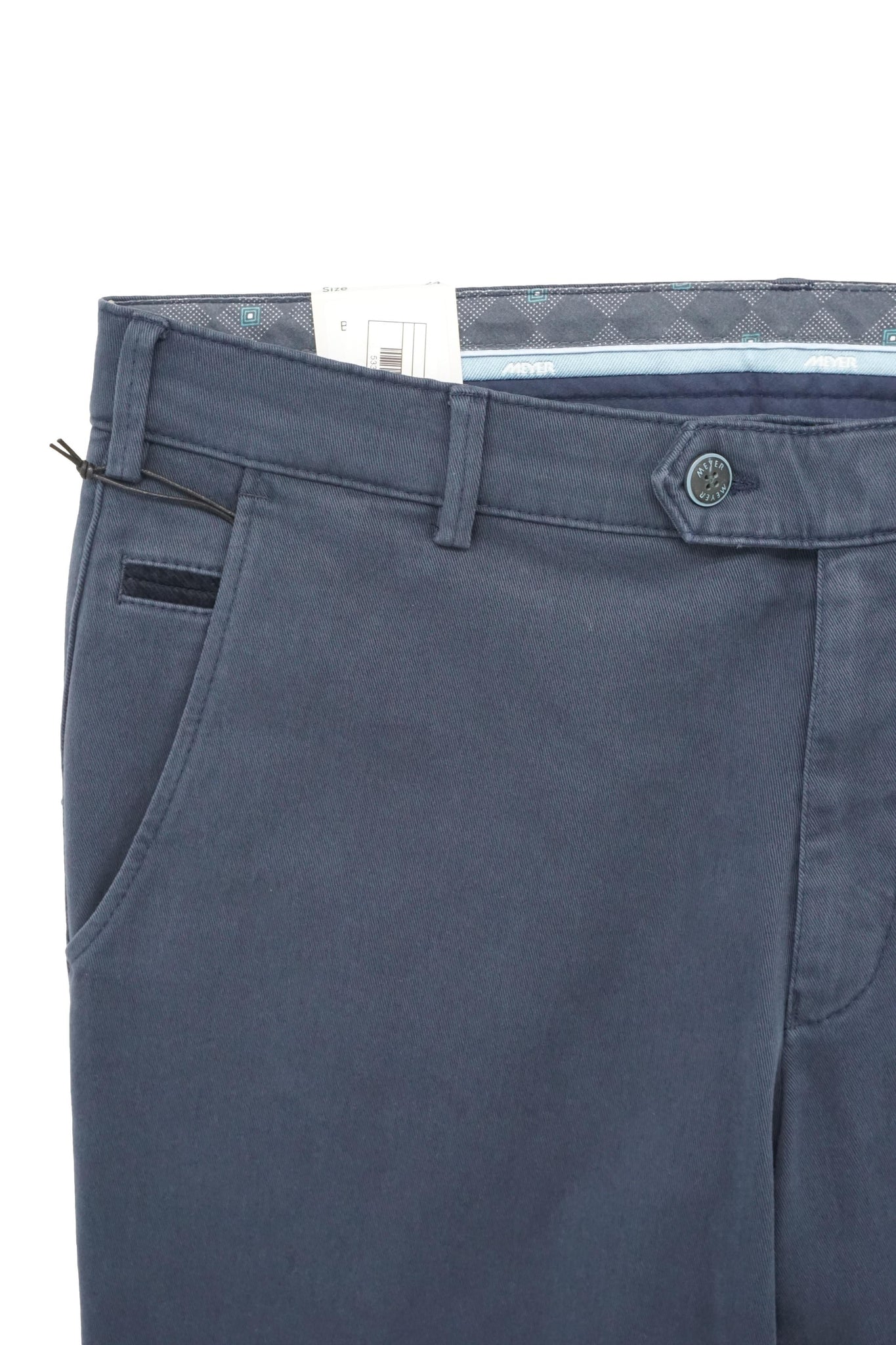 Pantalone Regular Fit Bonn in Cotone / Blu - Ideal Moda