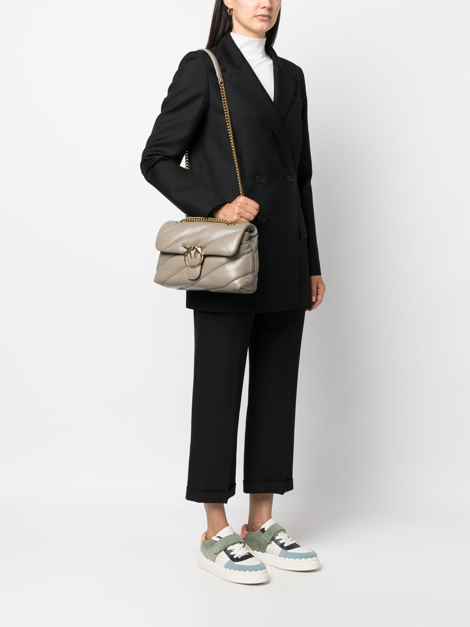 Borsa Classic Love Puff Maxi Quilt / Tortora - Ideal Moda