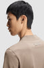 T-Shirt Slim Fit in Cotone Elasticizzato / Marrone - Ideal Moda