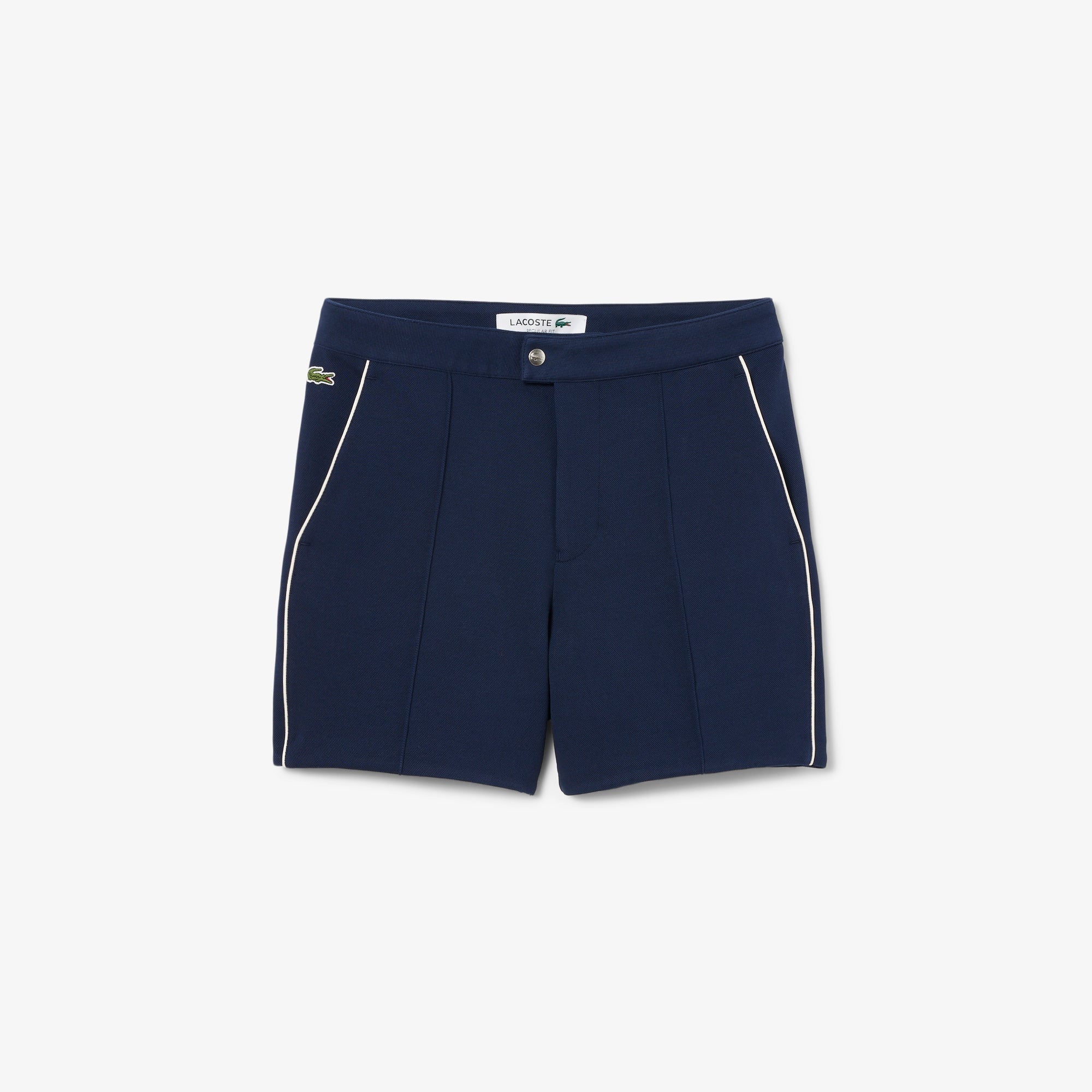 Shorts Regular Fit in Piqué / Blu - Ideal Moda