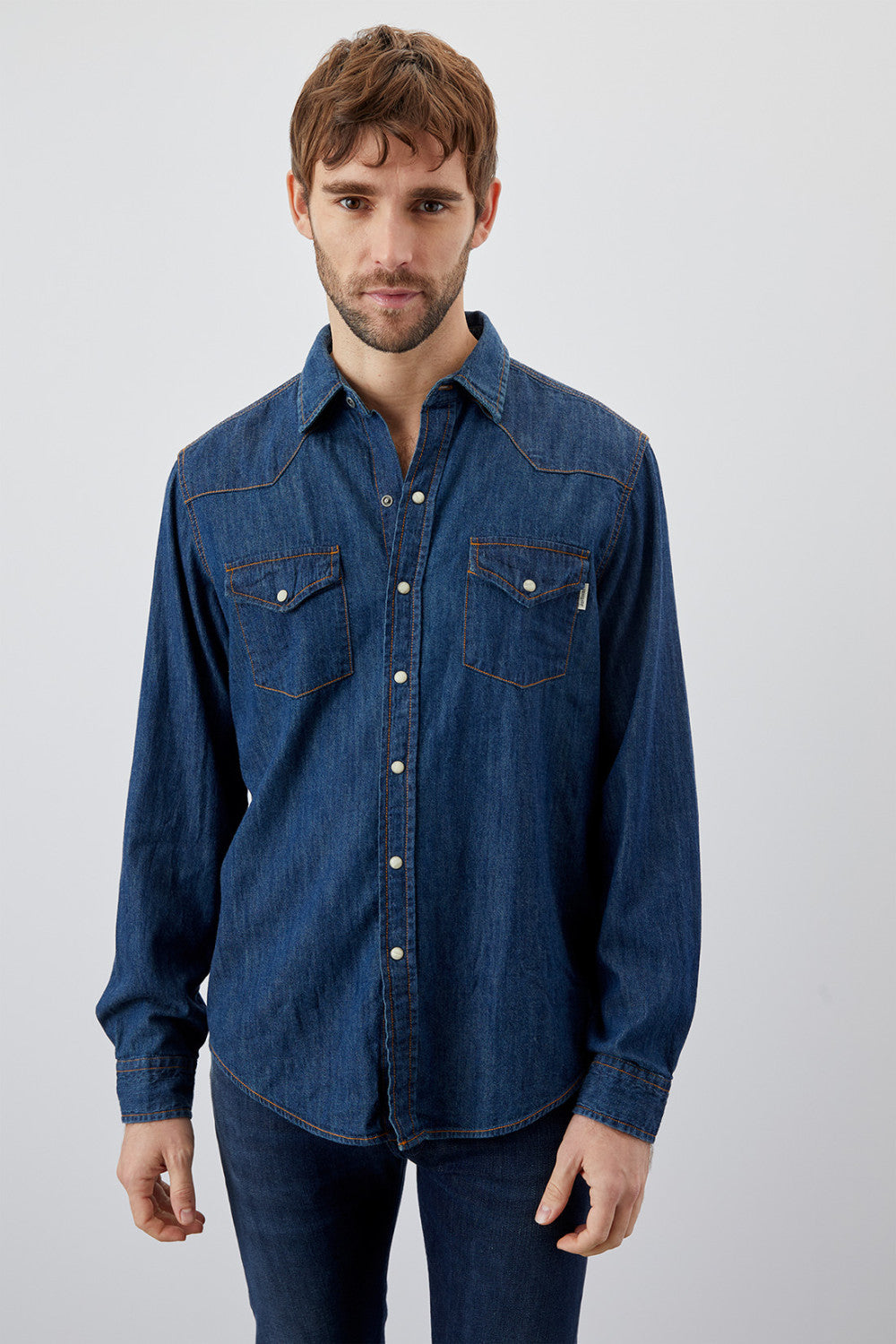 Camicia Martin in Denim / Jeans - Ideal Moda