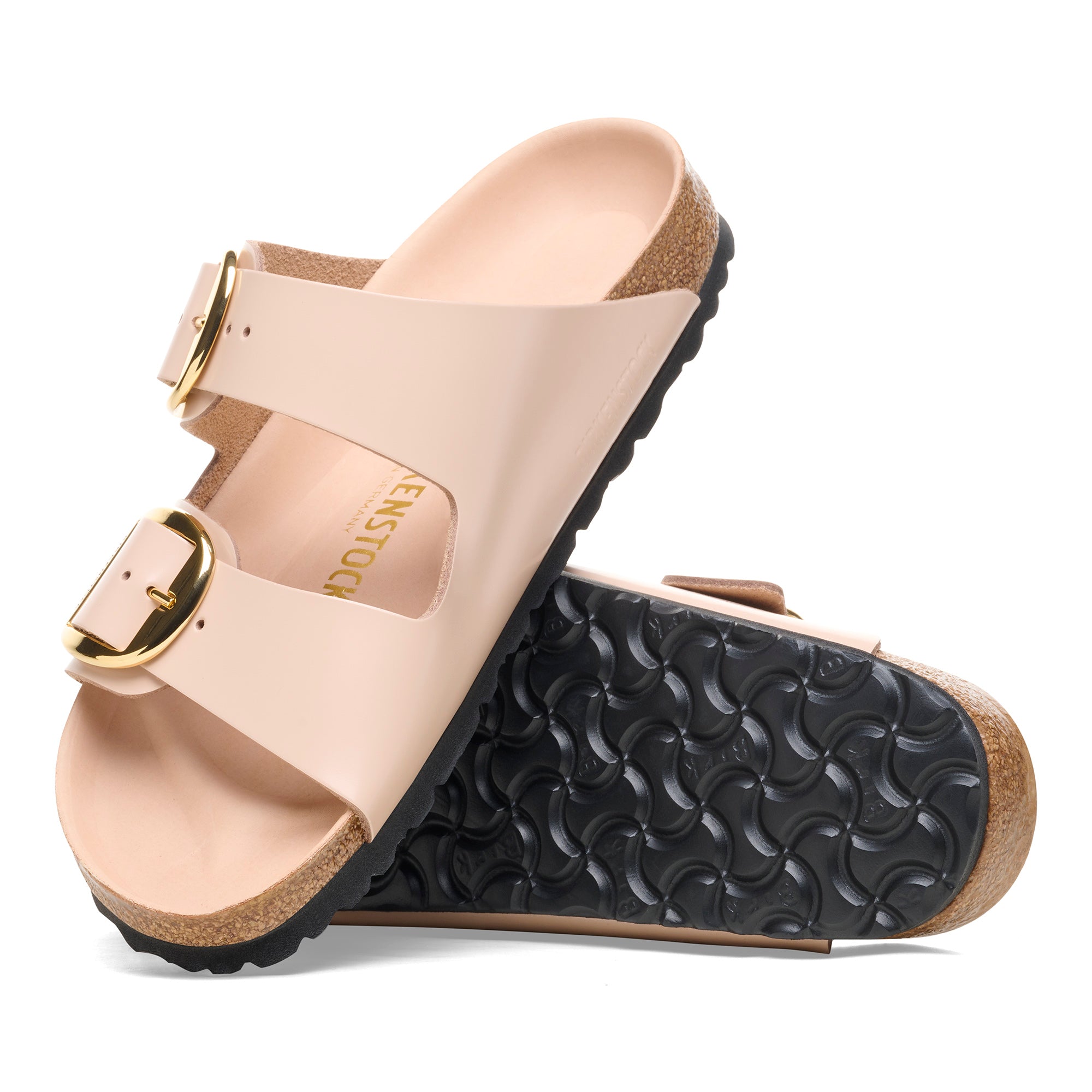 Sandalo Arizona Big Buckle in Pelle / Rosa - Ideal Moda