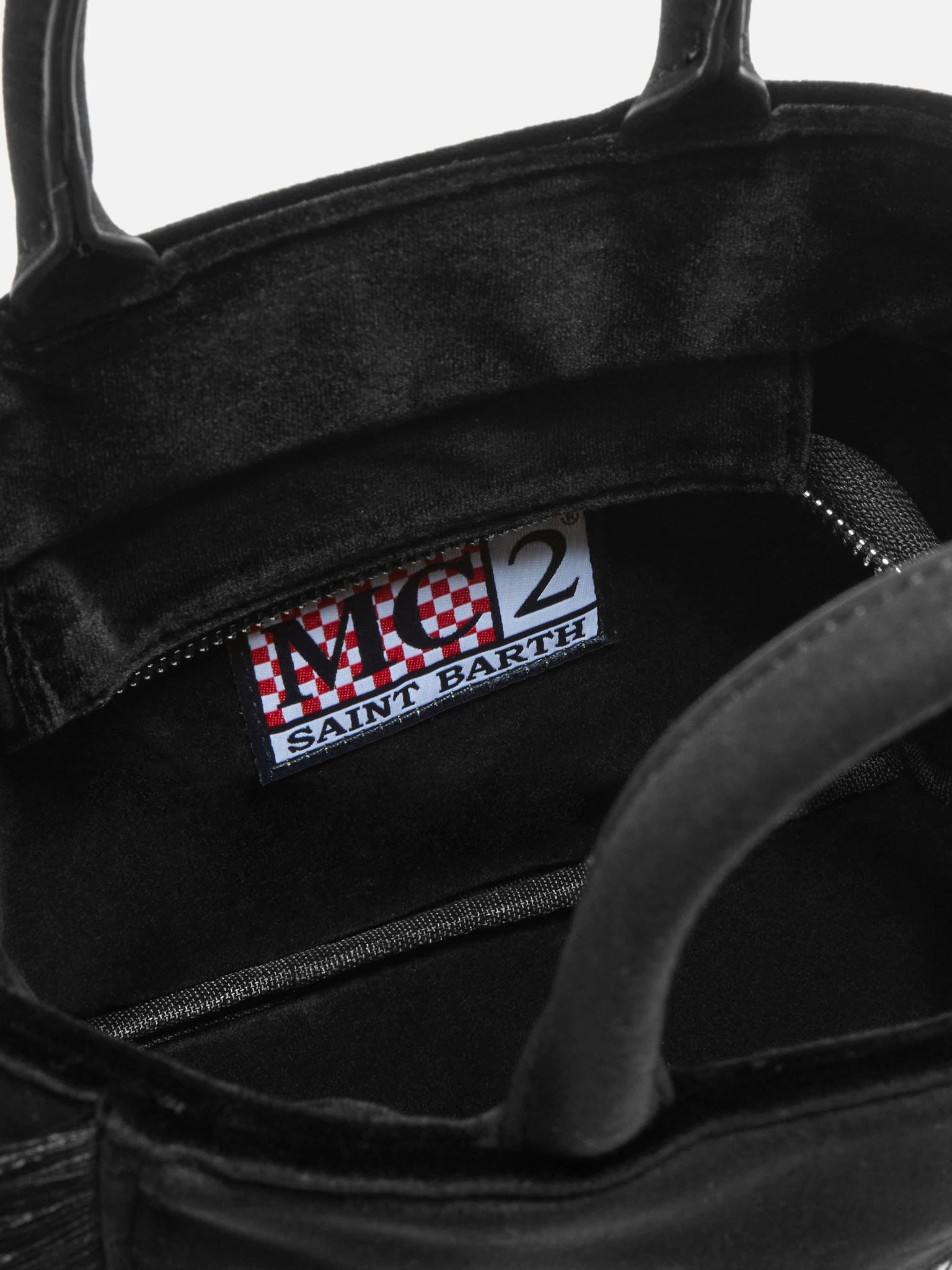 Borsa a Mano Vanity Mini in Velluto / Nero - Ideal Moda