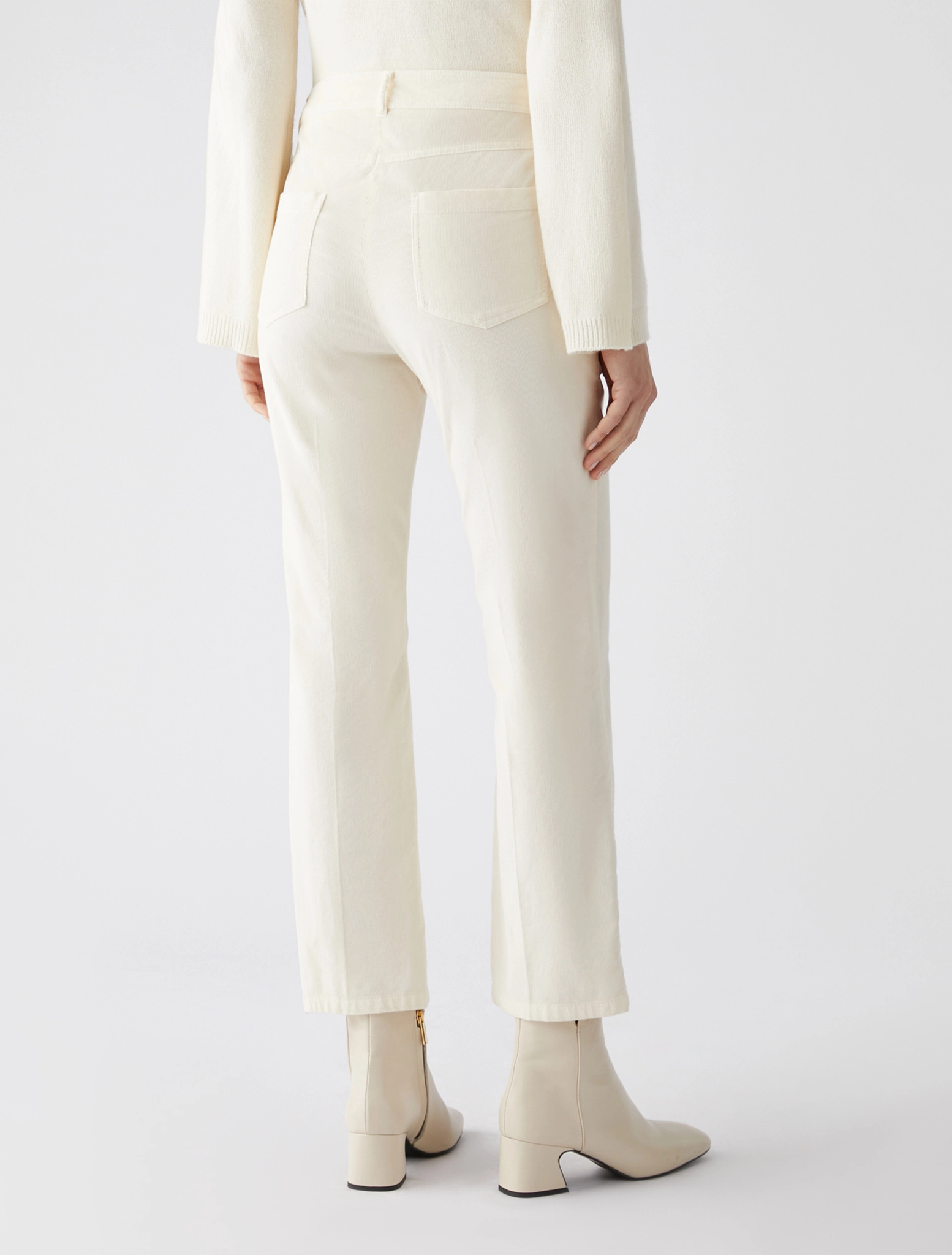 Pantalone in Velluto / Bianco - Ideal Moda