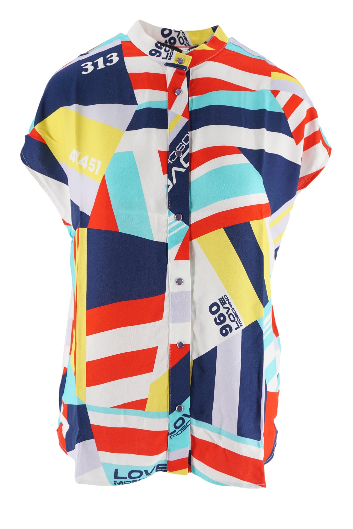 Camicia in Fantasia con Logo / Multicolor - Ideal Moda