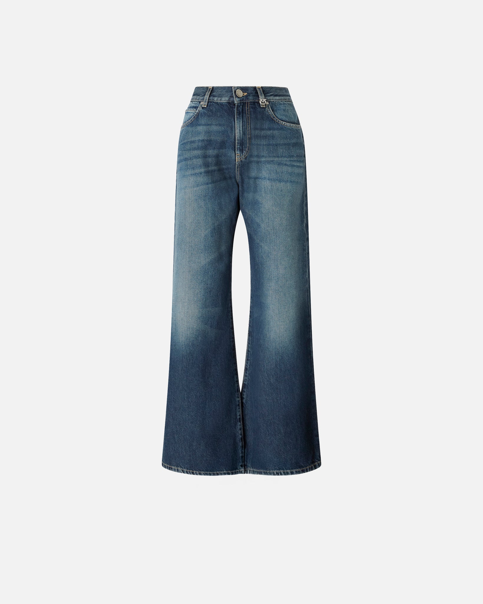 Jeans Wide Leg in Denim / Jeans - Ideal Moda