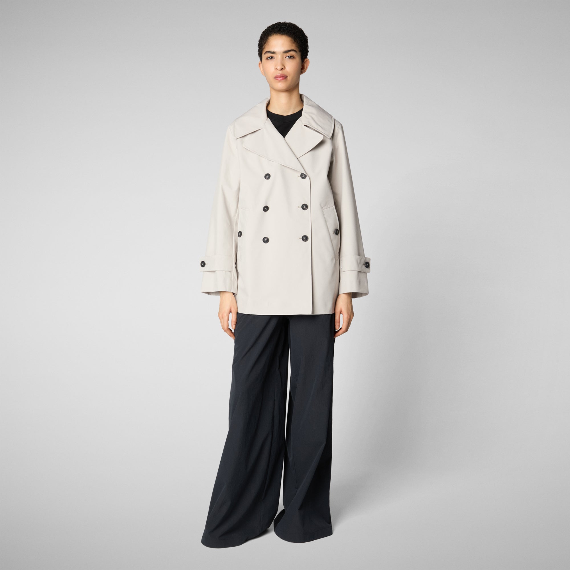 Giubbino Corto Doppio Petto / Grigio - Ideal Moda